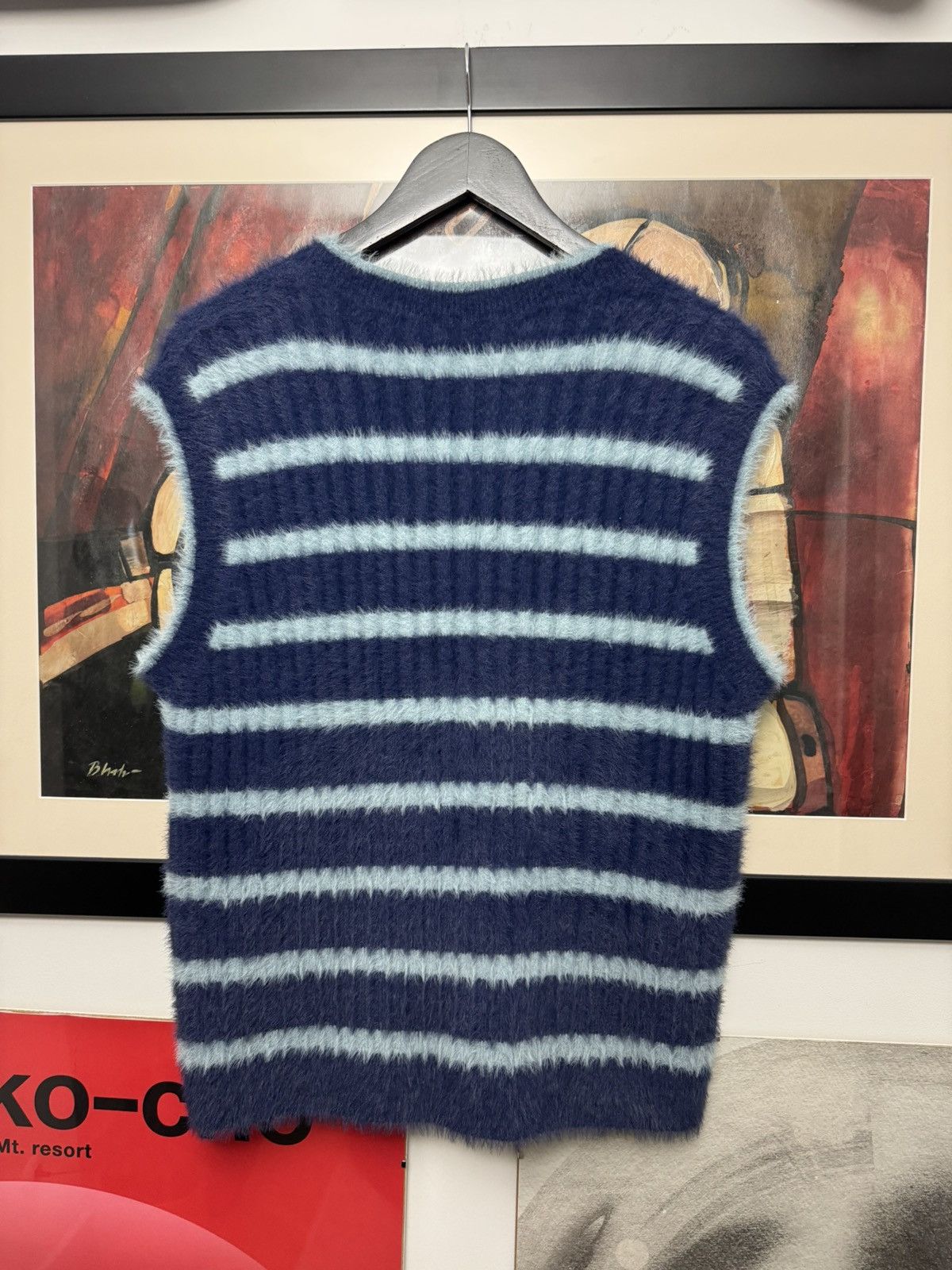 Jacquemus Jacquemus Navy Le Veste En Maille Oversize Knit Sweater Rare Size US XS / EU 42 / 0 - 2 Thumbnail