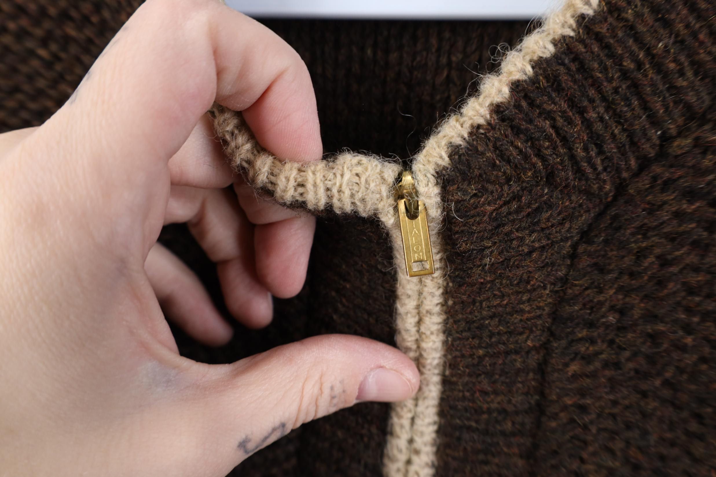 Vintage Vintage 50s 60s Streetwear Wool Zip Cardigan Sweater USA Size US XXL / EU 58 / 5 - 5 Thumbnail