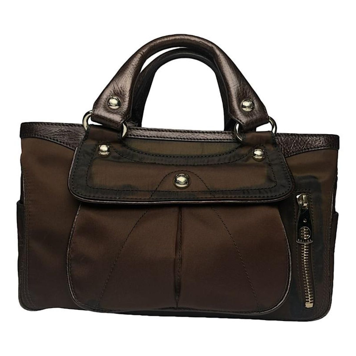 Celine Nano Luggage Brown Polyester Handbag Size ONE SIZE - 1 Thumbnail