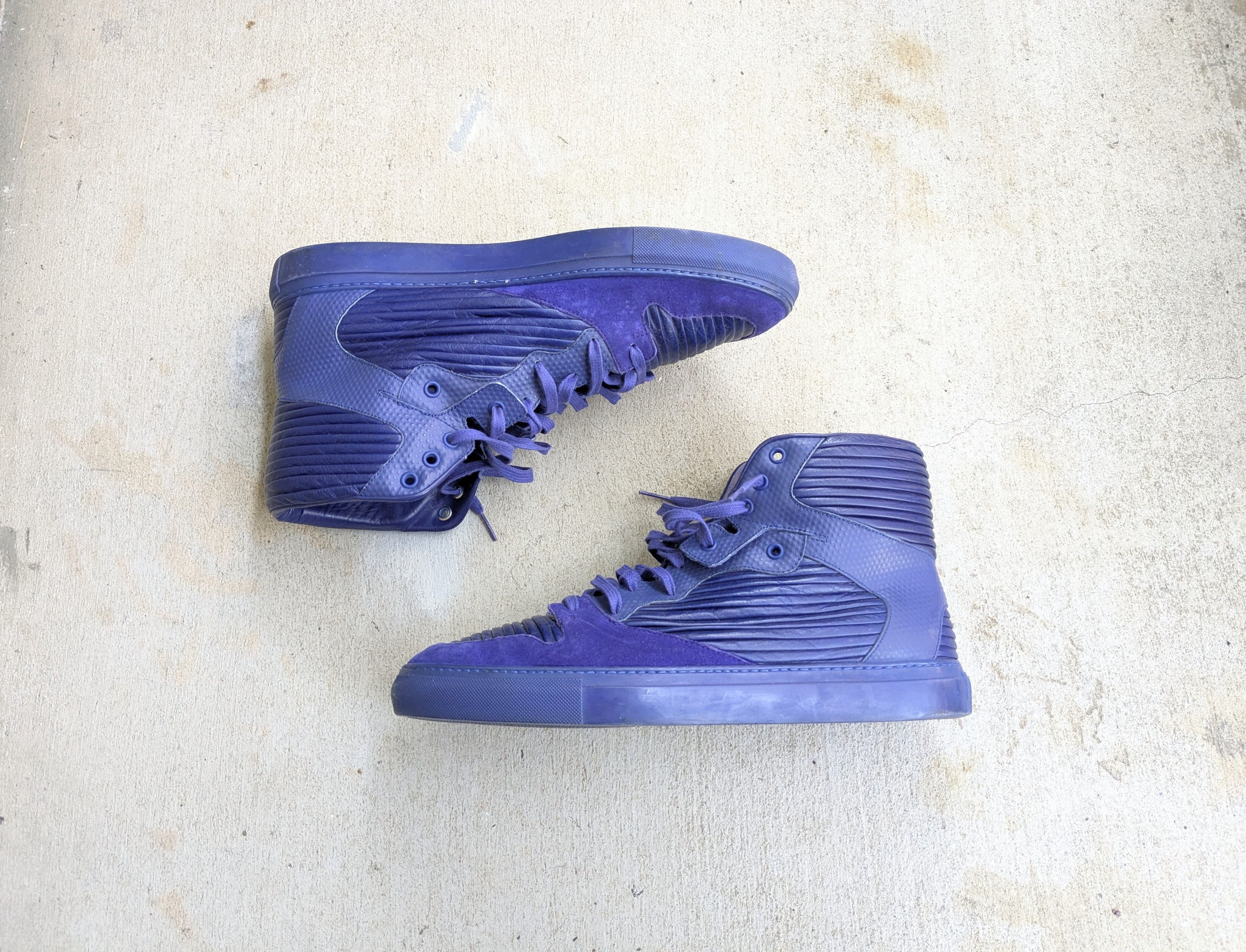 Balenciaga Balenciaga Arena Blue 13 High Tops Leather Size US 13 / EU 46 - 1 Thumbnail