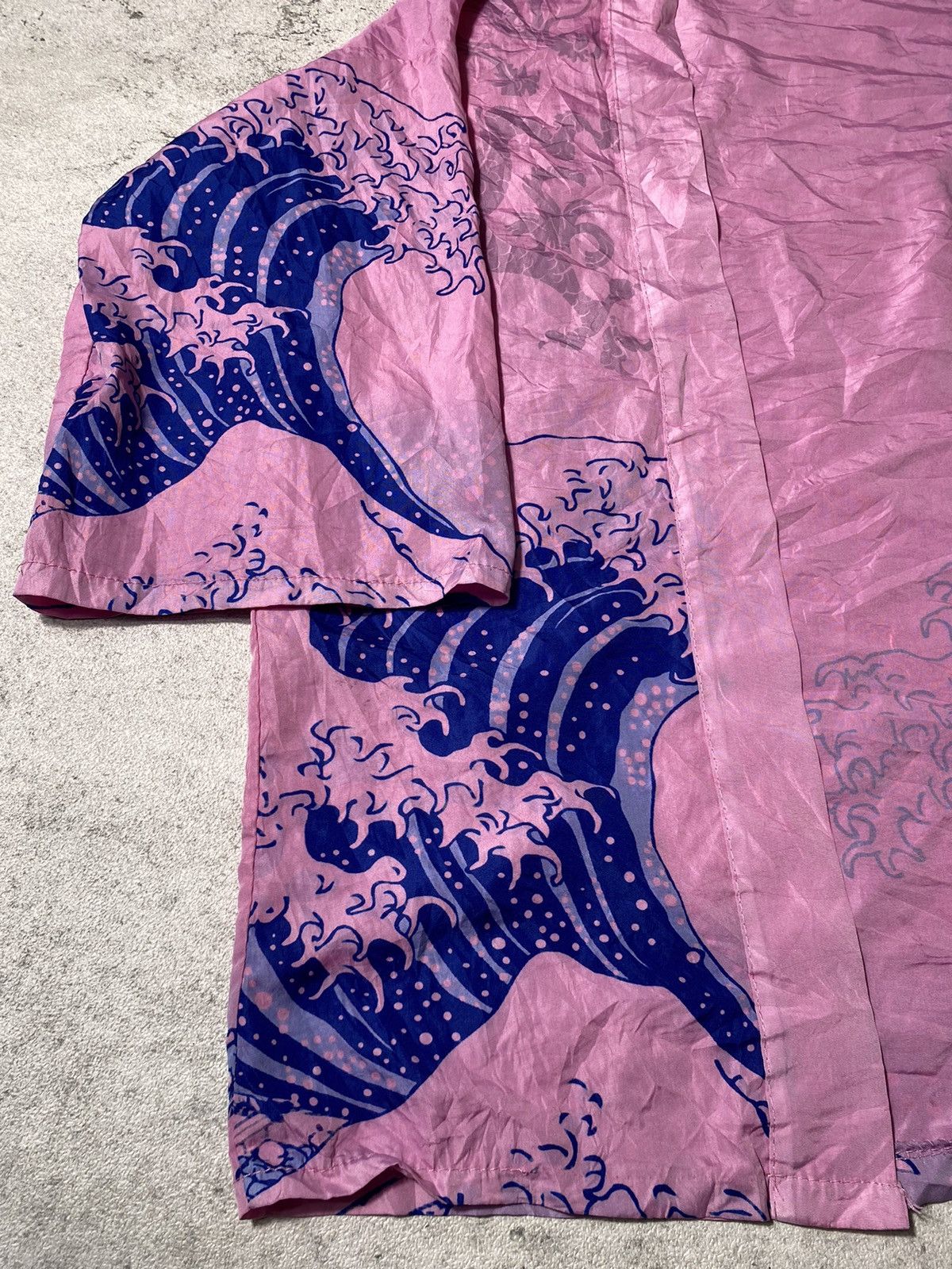 Komono RARE Jpn Brand Kimono Koi Fish VS Dragon Size ONE SIZE - 3 Thumbnail