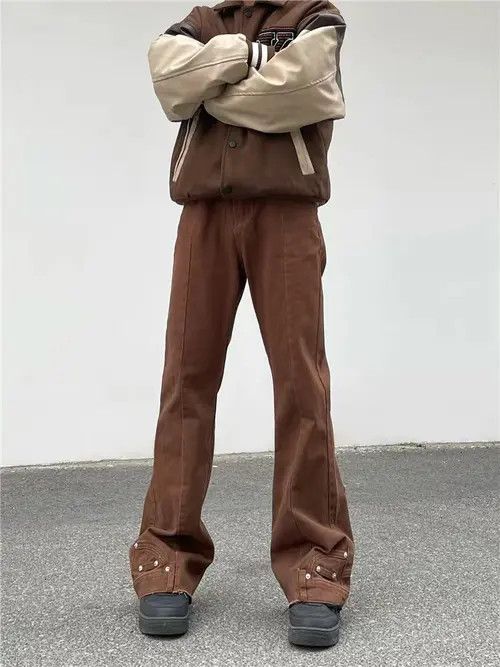 Japanese Brand Vintage Brown Baggy Pants Size US 30 / EU 46 - 3 Thumbnail