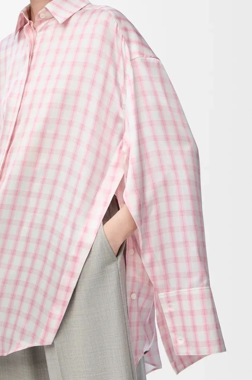 Loewe Loewe oversized embroidered checked silk shirt Size M / US 6-8 / IT 42-44 - 4 Thumbnail