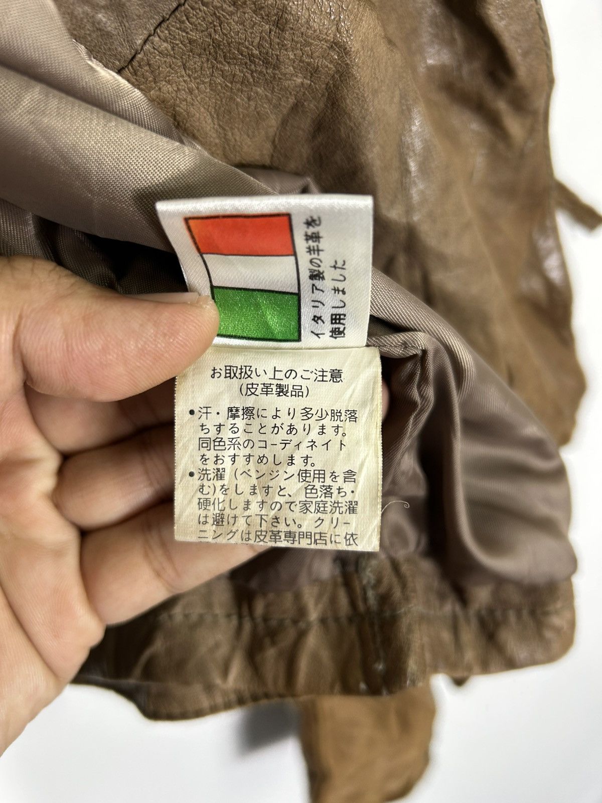 Japanese Brand ⚡️Vintage Sheepskin Leather Zipper Biker Jacket Size M / US 6-8 / IT 42-44 - 13 Thumbnail