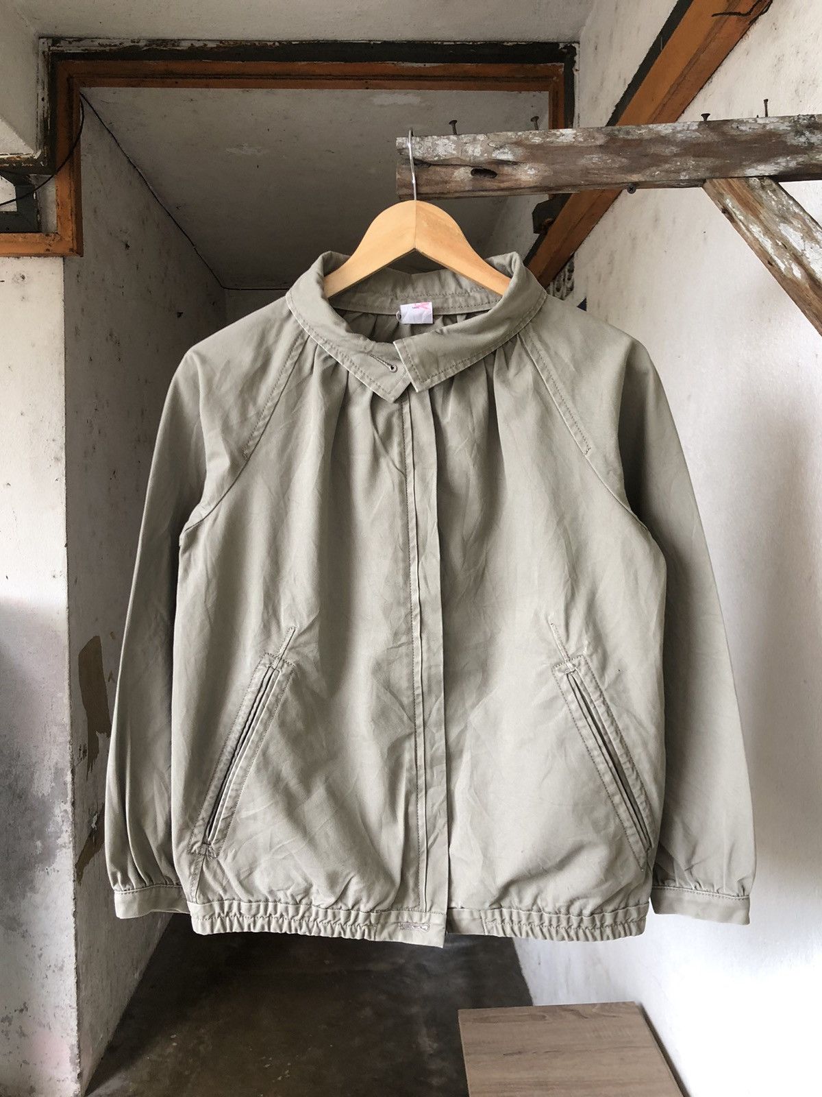 image of Beams Plus x Vintage Japanese Ray Beams Trucker Jacket Womens in Brown (Size Large)