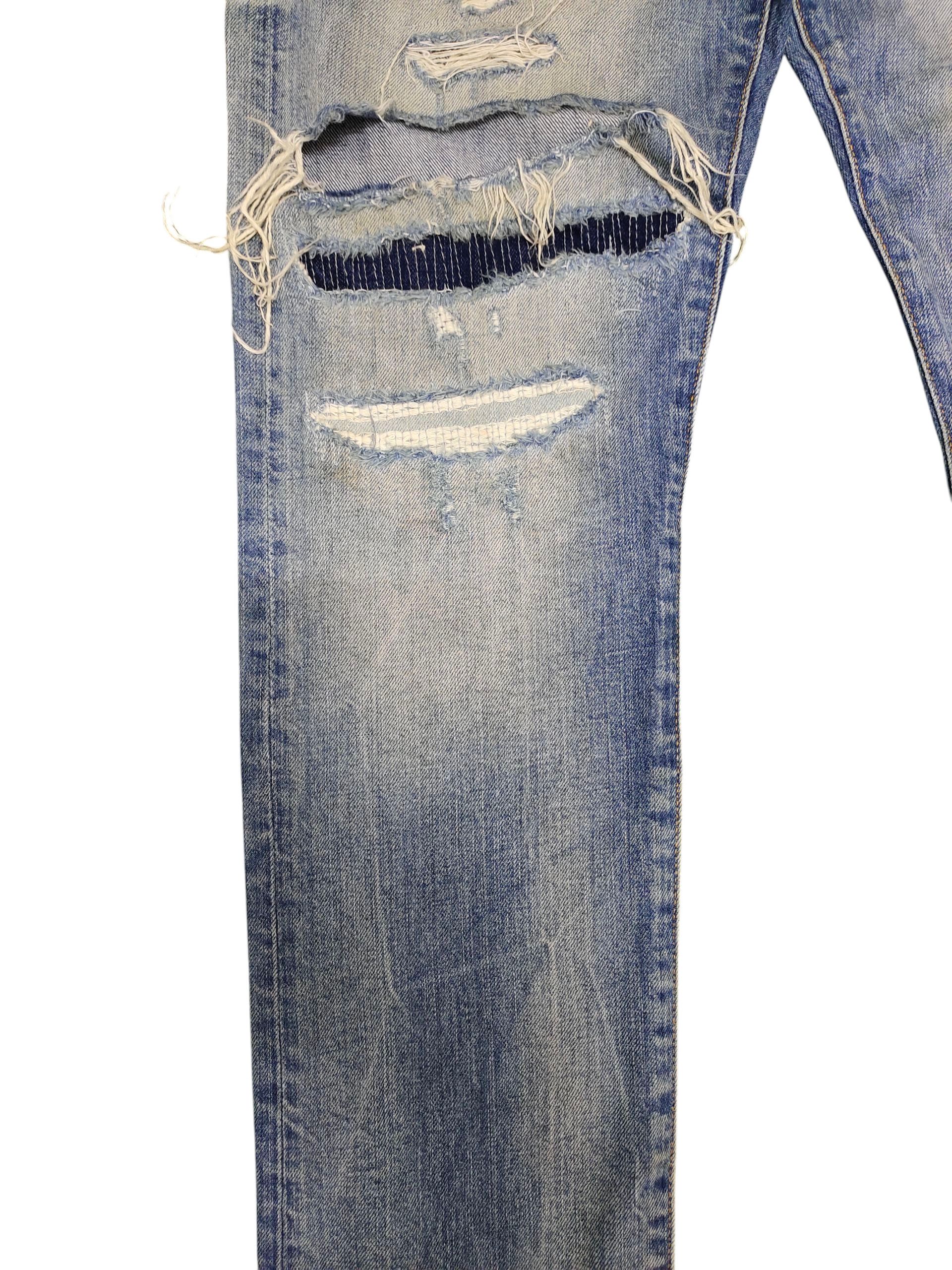 Scotch & Soda Vintage Y2k Scotch & Soda Clawmark Distress Faded Jeans Size US 30 / EU 46 - 4 Thumbnail
