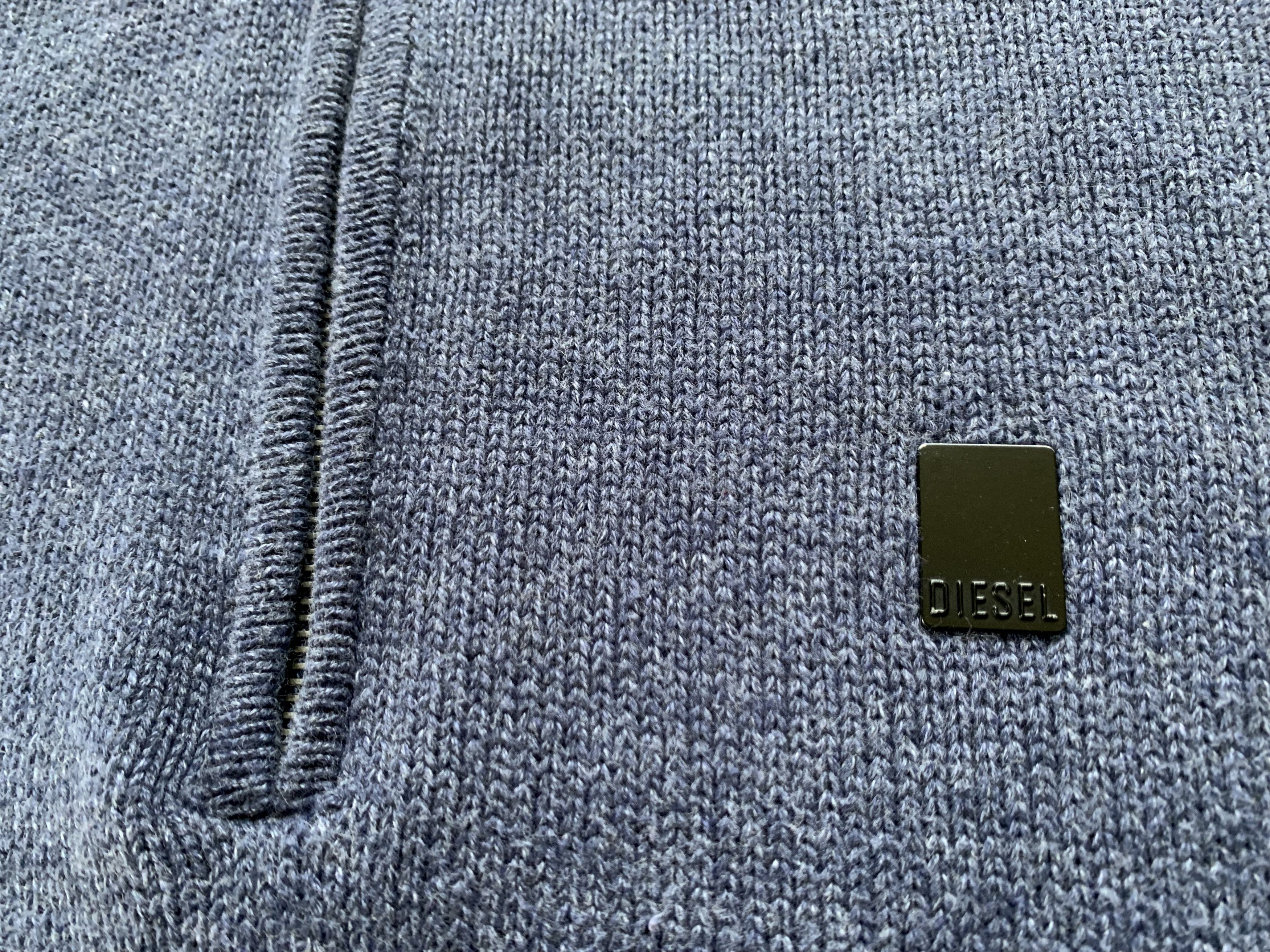 Diesel Diesel Blue Zip Knited Sweater Size US S / EU 44-46 / 1 - 5 Thumbnail
