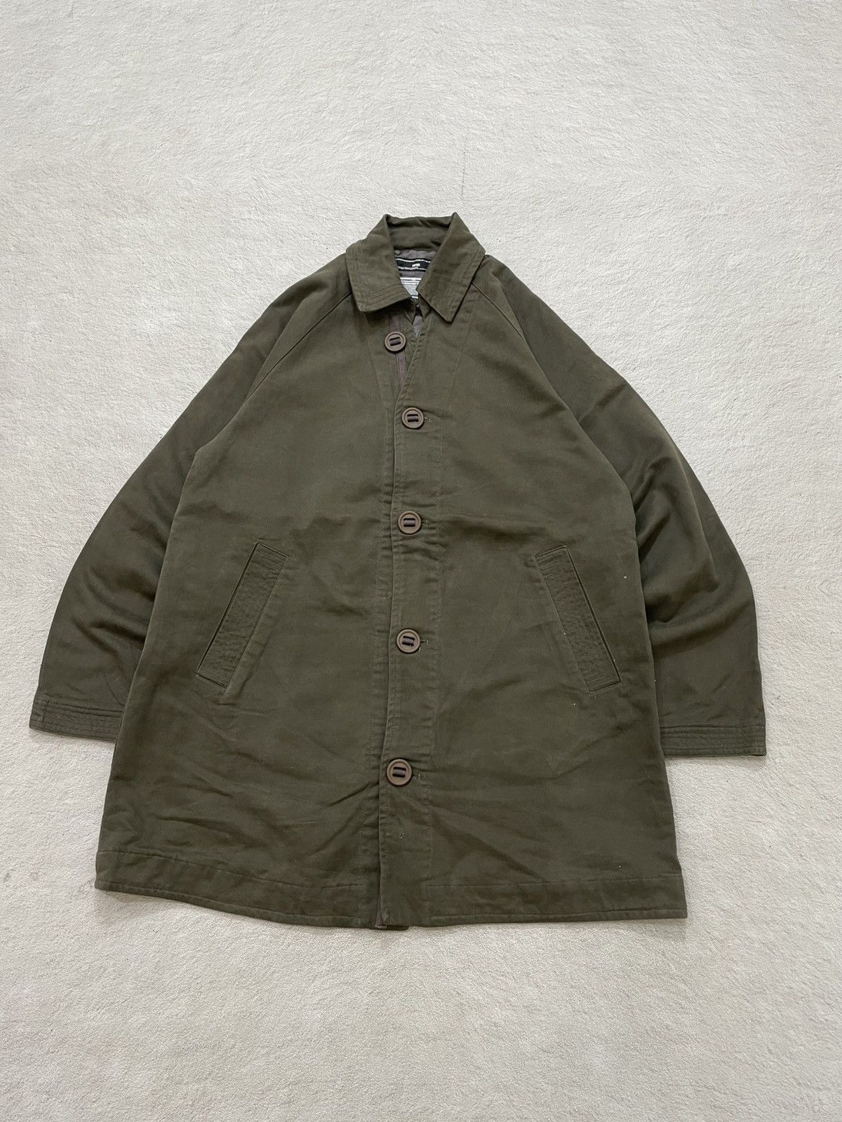 Japanese Brand Invincible x Number Nine BRTH:BREATH Olive Padded Coat Y2K Size US XL / EU 56 / 4 - 1 Thumbnail