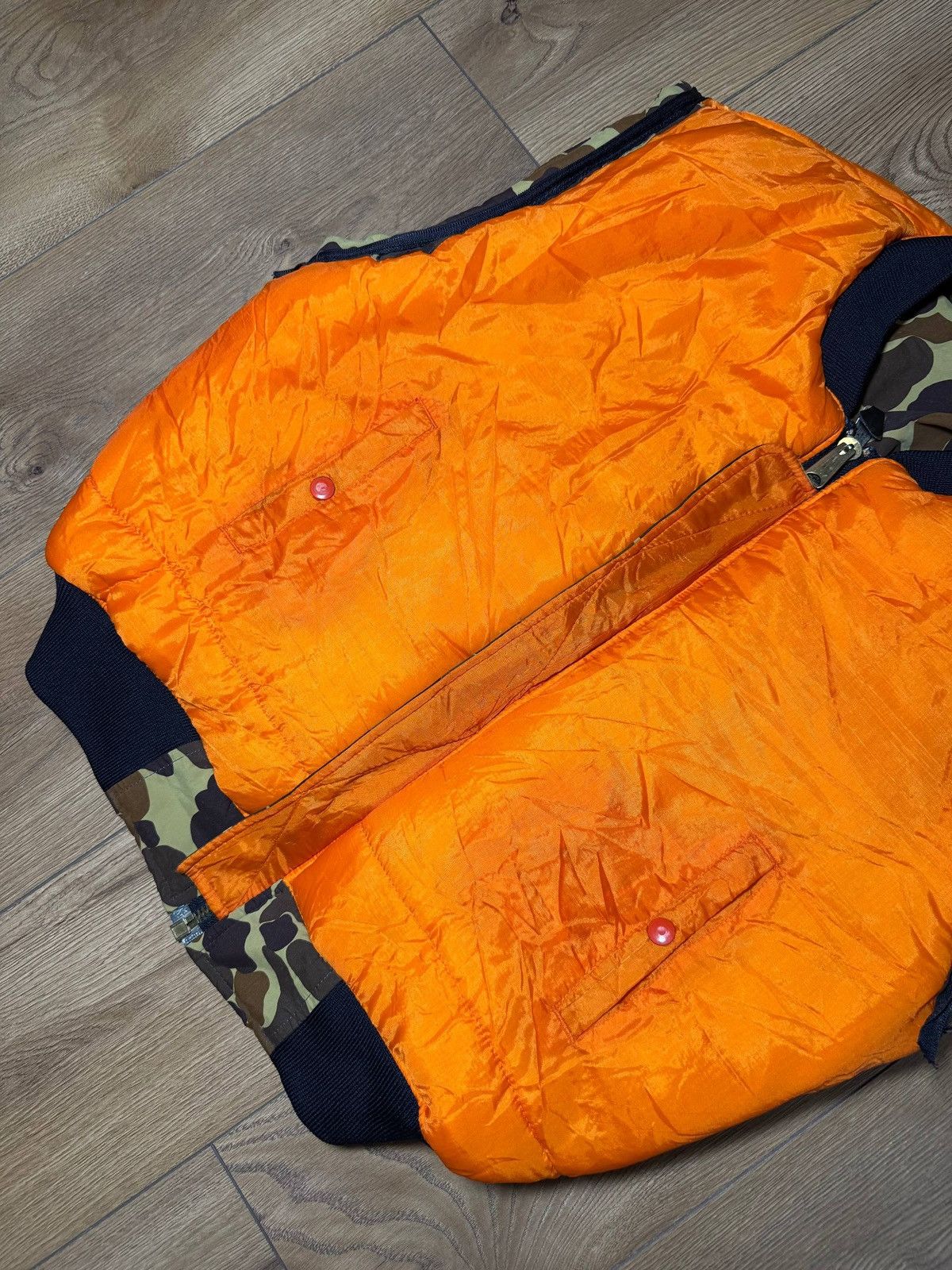 Other Men's Vintage Reversible MA-1 Vest Duck Camo & Orange Size US L / EU 52-54 / 3 - 12 Thumbnail