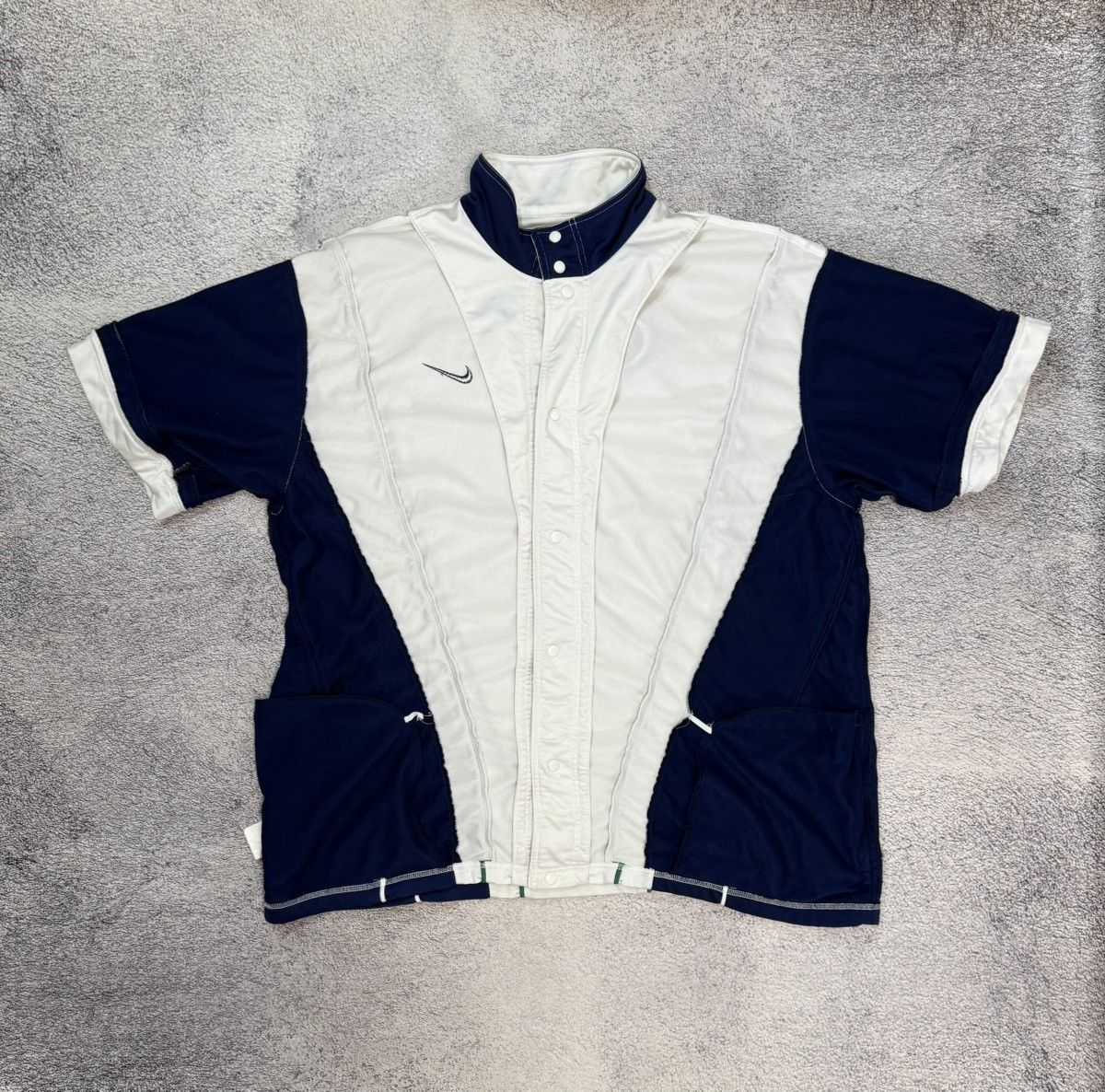 Nike Vintage Nike Men Snap Button Shirt XXL Big Logo Pockets Y2K Size US XXL / EU 58 / 5 - 11 Thumbnail