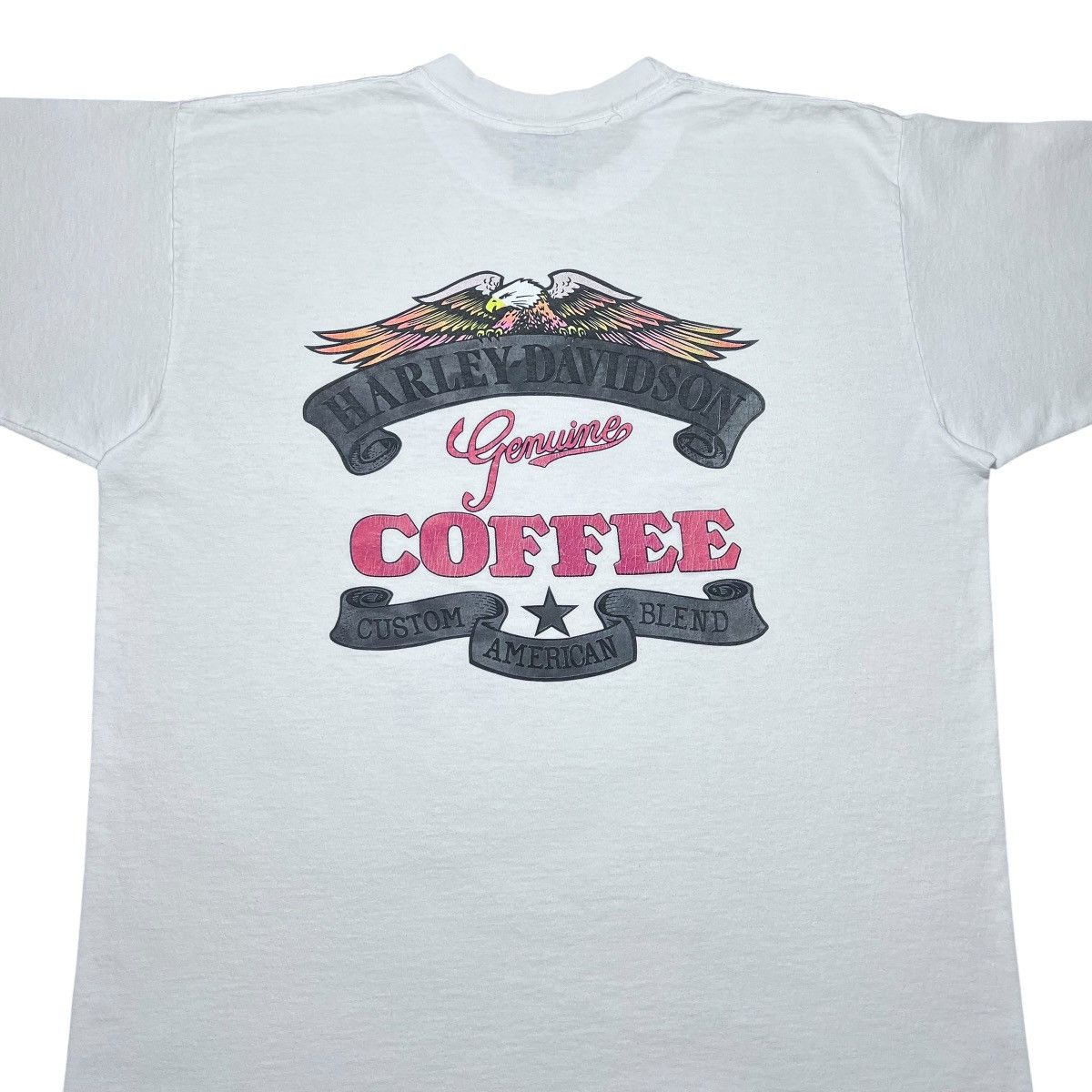 Harley Davidson 93 Harley Davidson Genuine Coffee Custom American Blend Tee Size US XL / EU 56 / 4 - 5 Thumbnail
