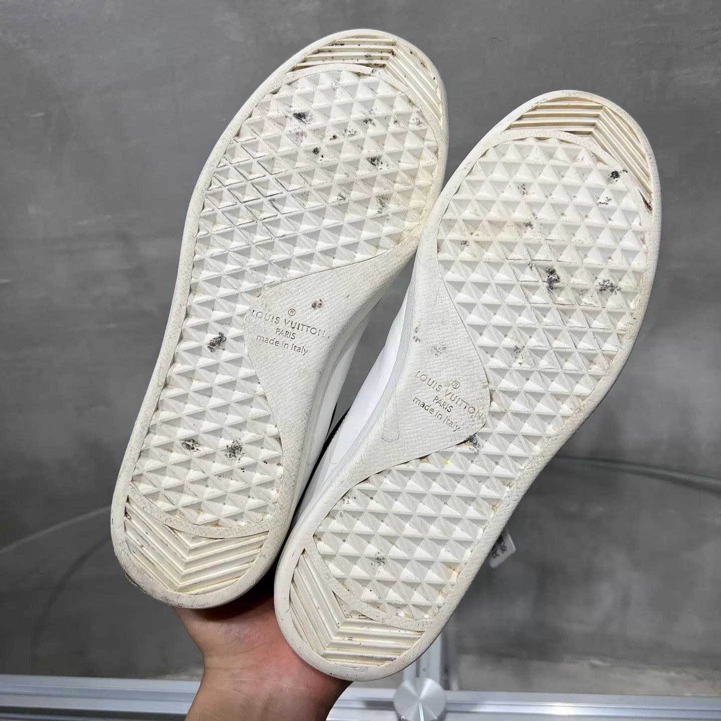 Louis Vuitton LV White Purple Monogram Sneaker UK6.5 (40.5) Size US 7.5 / EU 40-41 - 7 Thumbnail