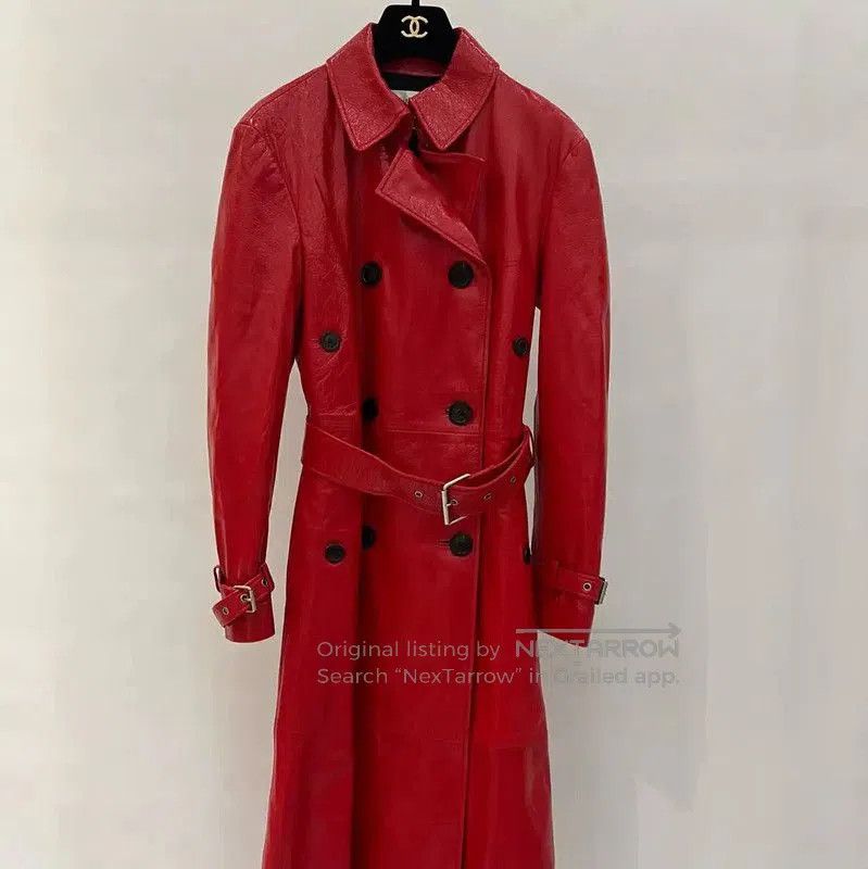 Dior Red Ladies Coat Size M .