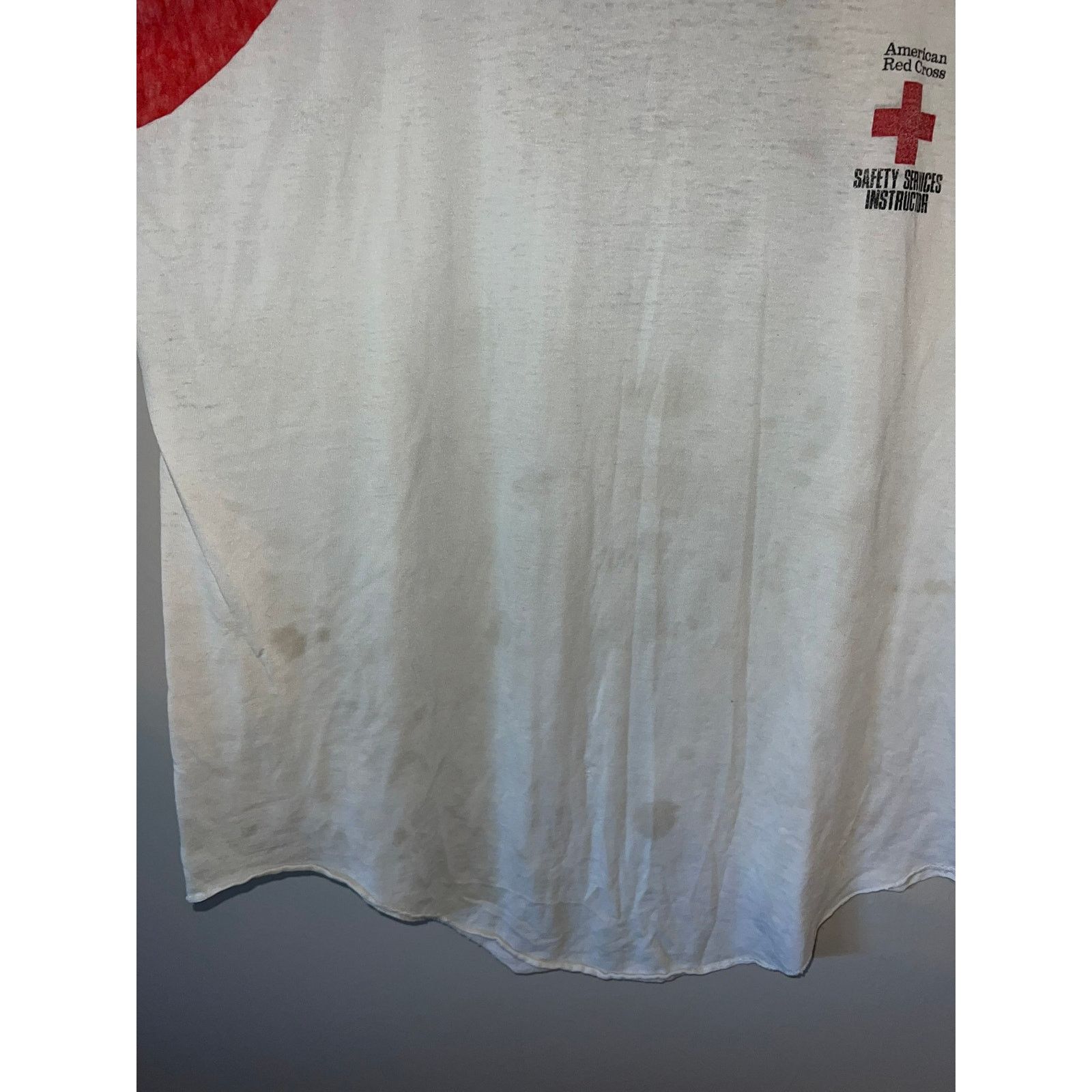 Vintage Vintage American Red Cross Shirt Safety Servcies Tee 80s XL Size US XL / EU 56 / 4 - 6 Thumbnail