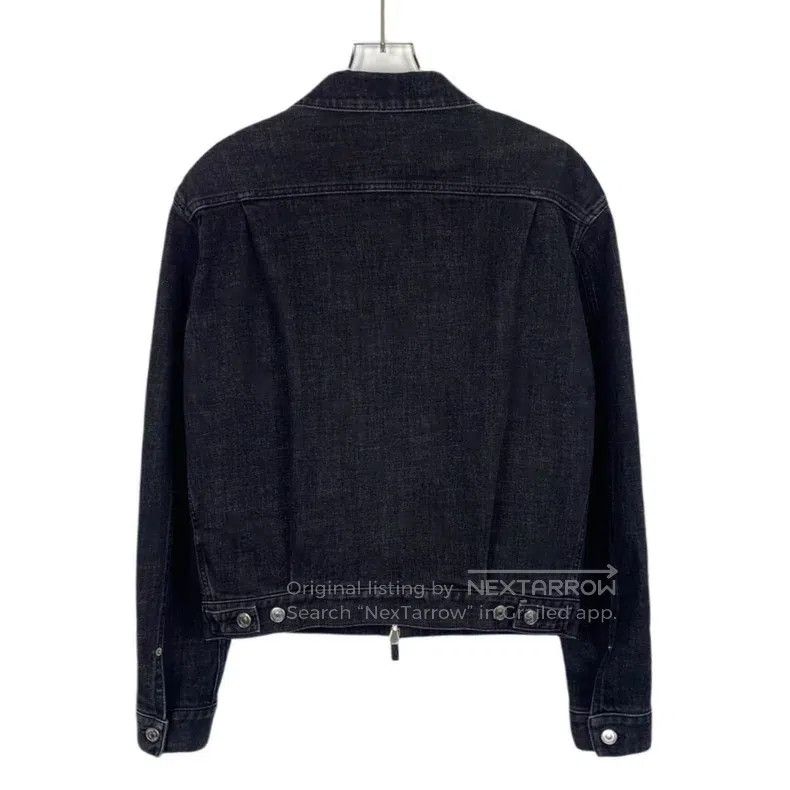 Dior Dior Black old flower stitched cotton lapel zipper denim j Size US S / EU 44-46 / 1 - 2 Thumbnail