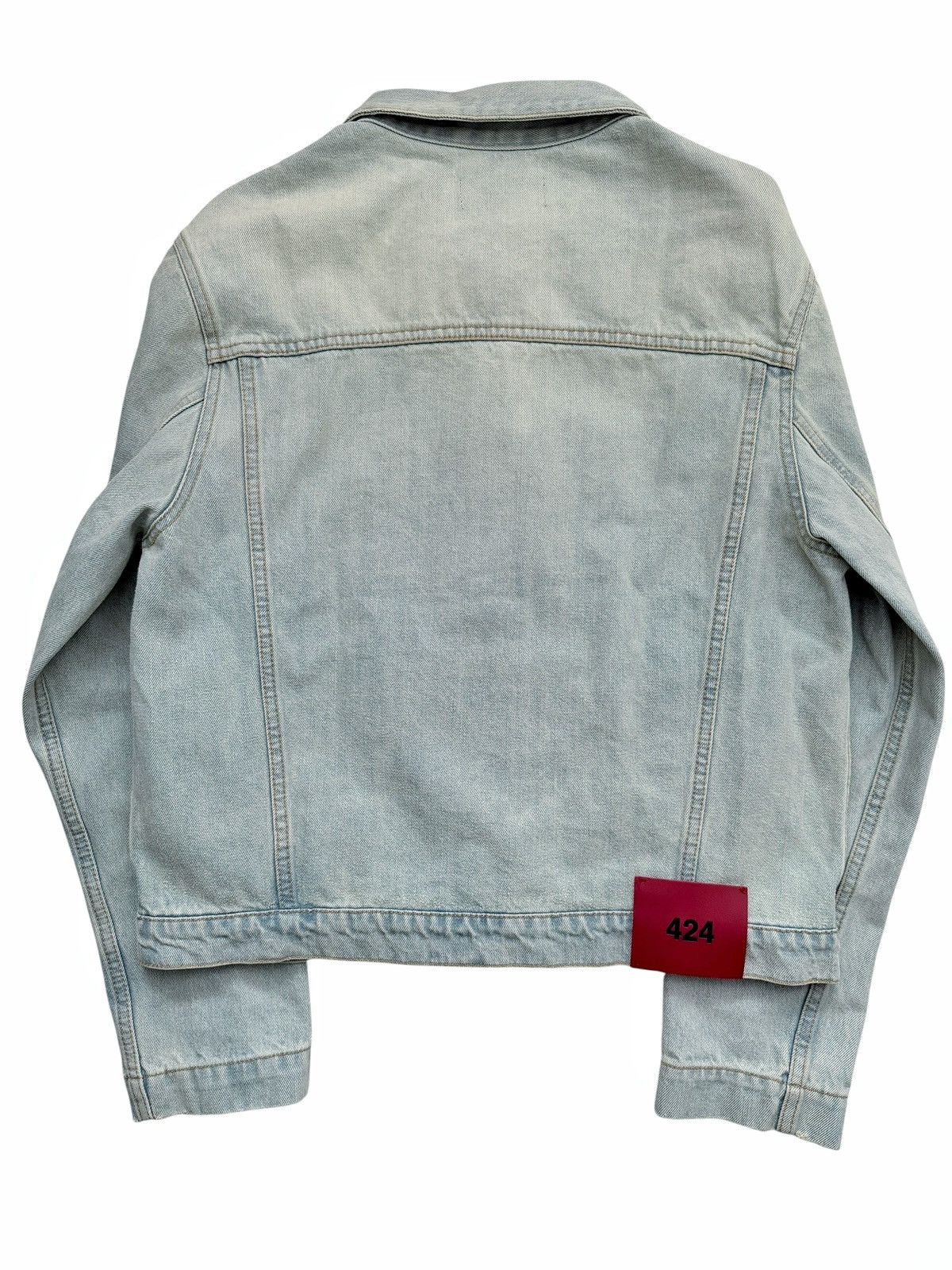 424 Pleated Denim Trucker Jacket Size US S / EU 44-46 / 1 - 2 Thumbnail