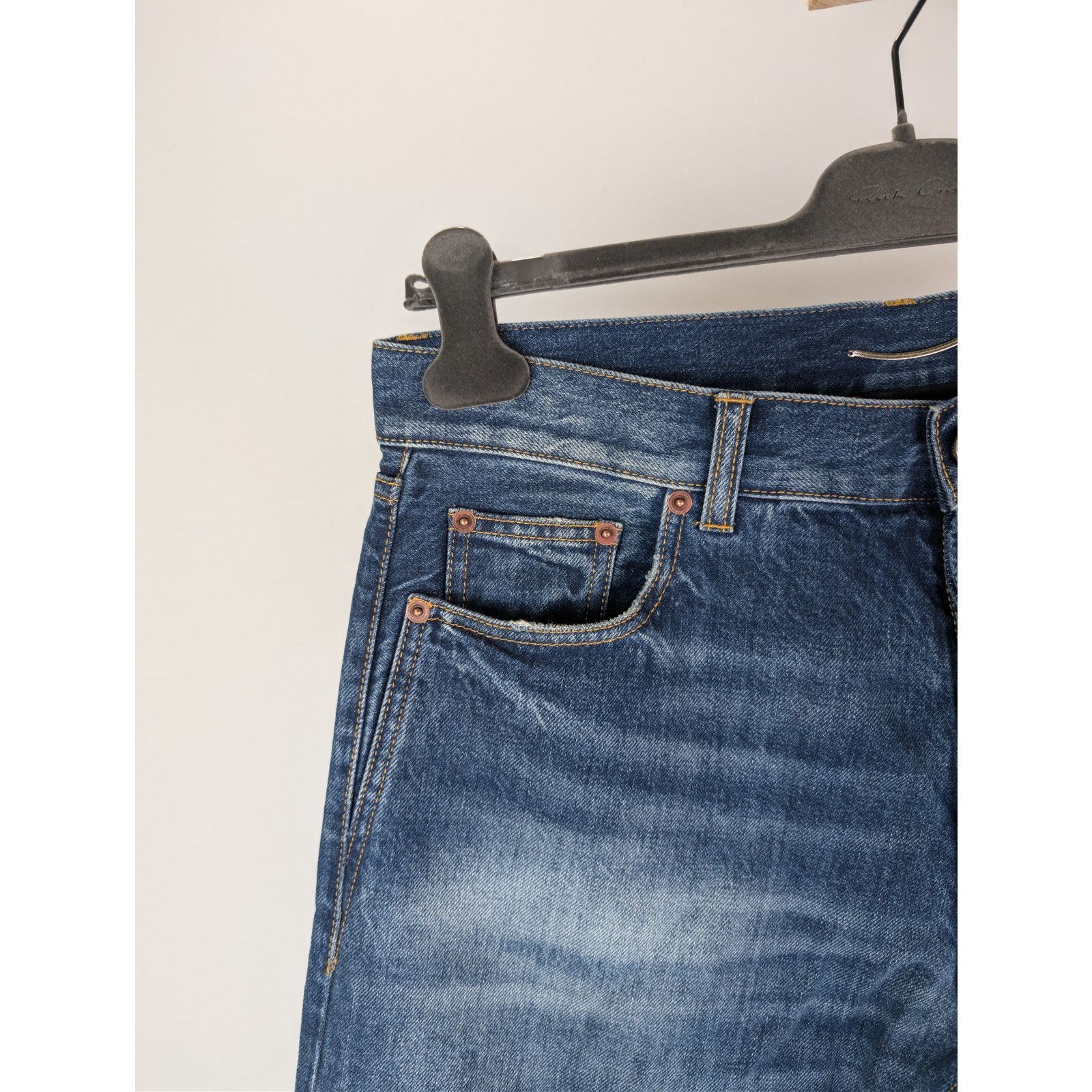 Saint Laurent Paris o1rshd1 Relaxed Straight Denim Jeans in Deauville Beach Blue Size US 32 / EU 48 - 5 Thumbnail