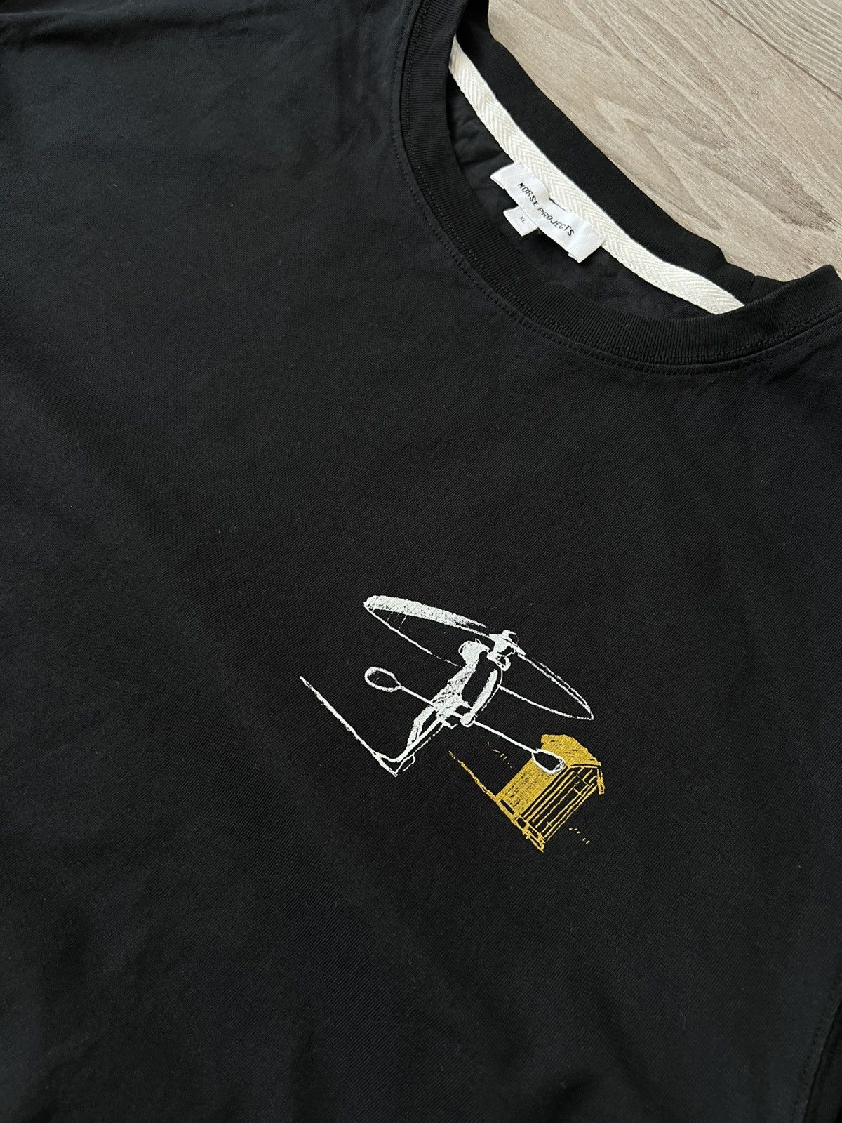 Norse Projects Norse Projects X Daniel Frost Kayak Avant Garde Bug Logo Tee Size US XL / EU 56 / 4 - 9 Thumbnail