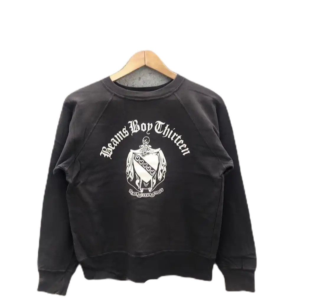 image of Beams Plus Vintage Beams Boy Swestshirt Pullover in Black, Men's (Size Small)