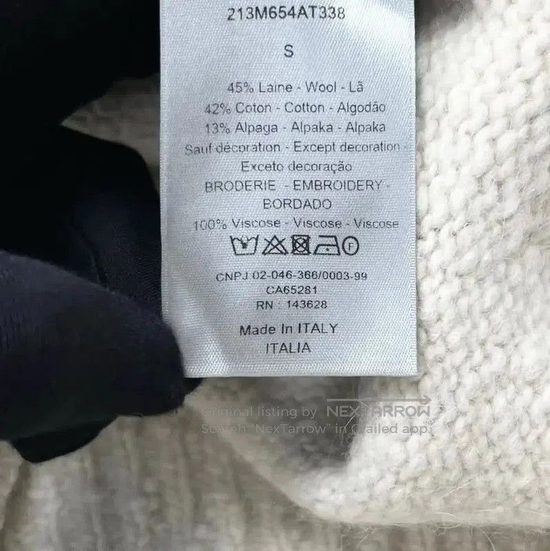 Dior Dior White Cashmere Blend Sweater with Tiger Design . Size US S / EU 44-46 / 1 - 4 Thumbnail