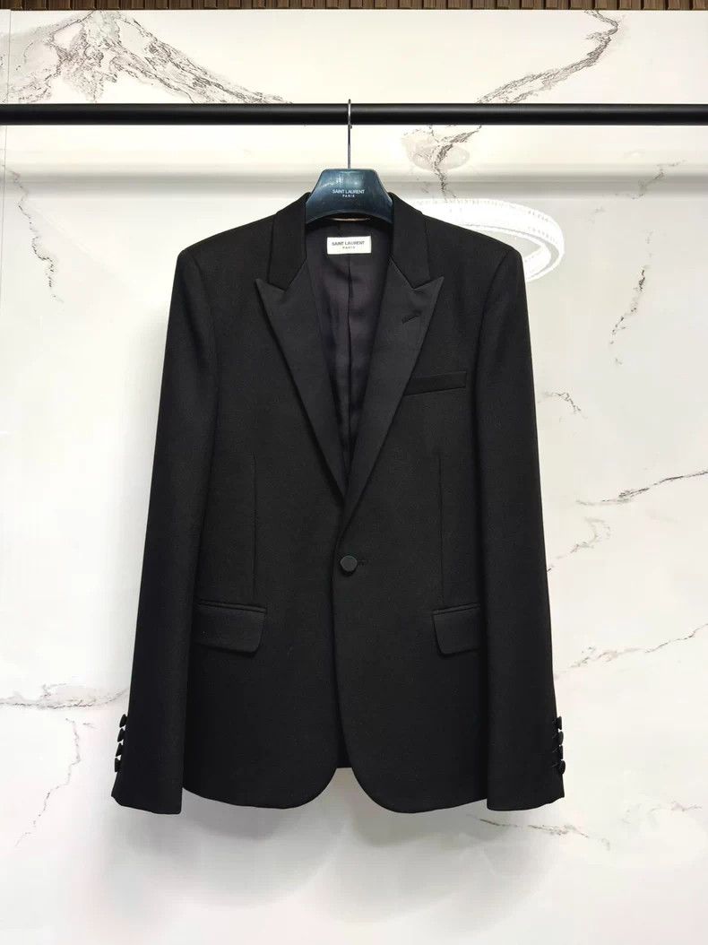 Yves Saint Laurent Saint Laurent Smoking Jacket Suit for Men- DMC Size US S / EU 44-46 / 1 - 1 Thumbnail