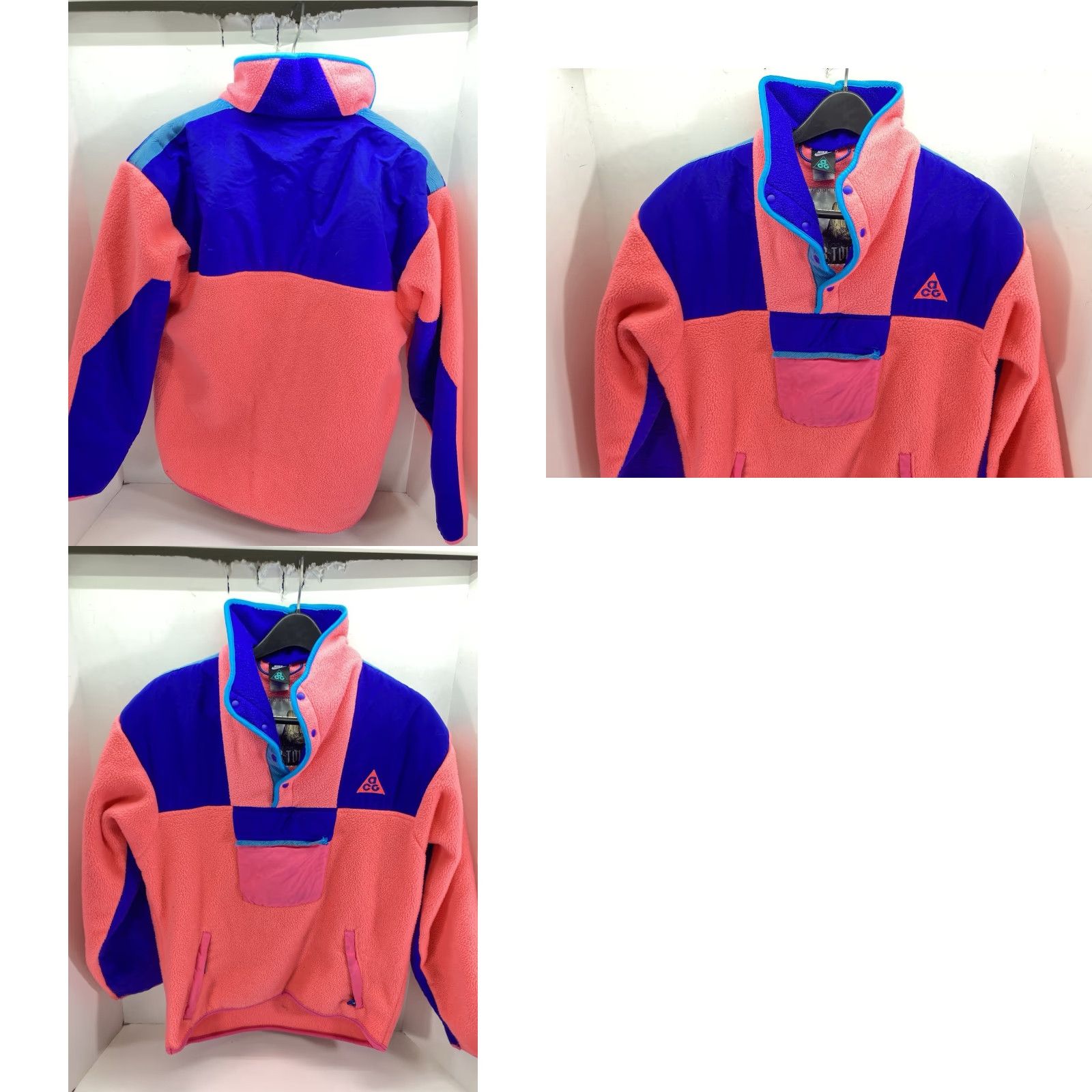 Nike ACG VINTAGE Nike ACG Fleece Sweater Women Size Medium Pink Pullover Devils Tower Womens Sweatshirt Mock Neck Long Sleeve Size M / US 6-8 / IT 42-44 - 9 Thumbnail