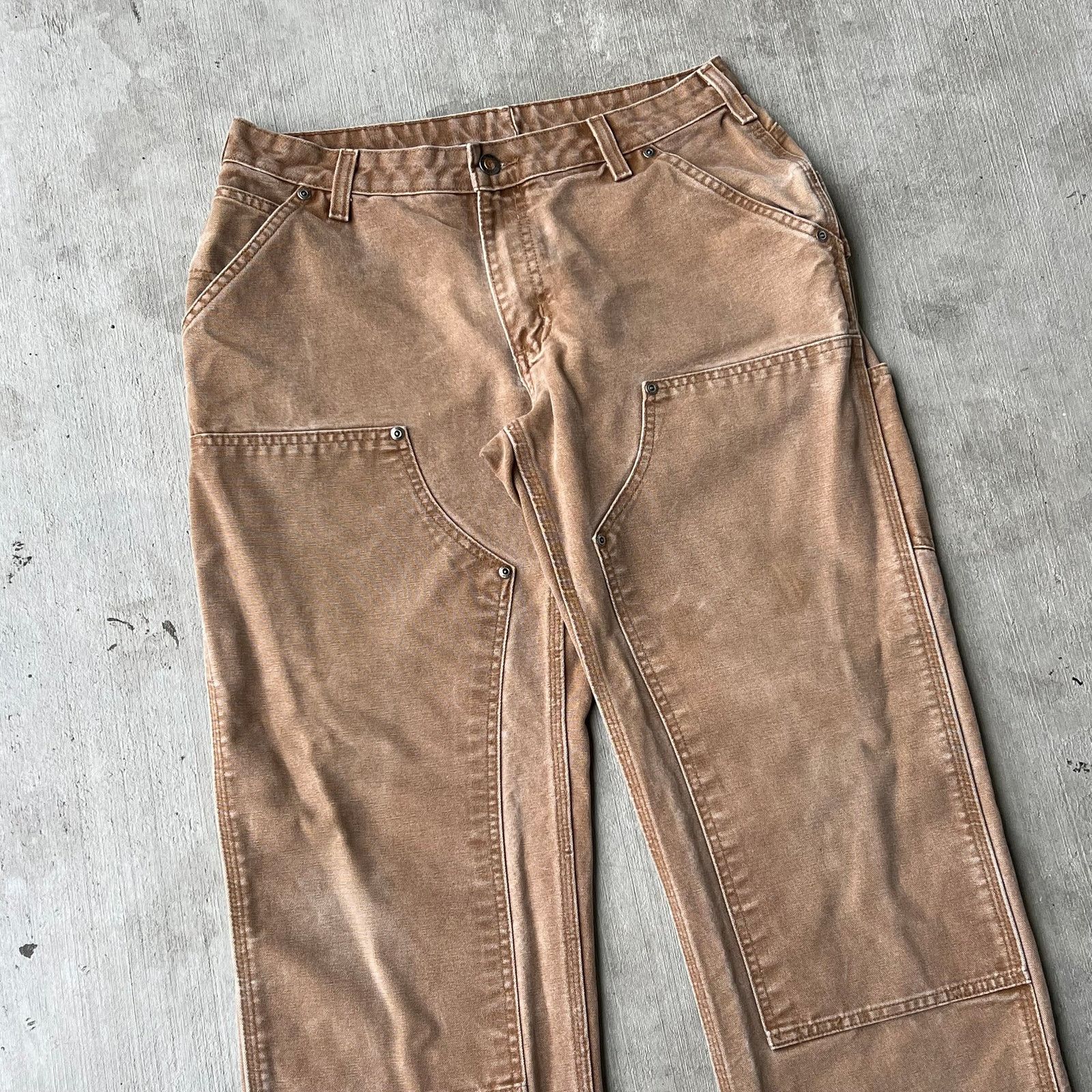 Carhartt × Vintage Carhartt brown WOMENS double knee work wear carpenter pants Size US 30 / EU 46 - 2 Thumbnail