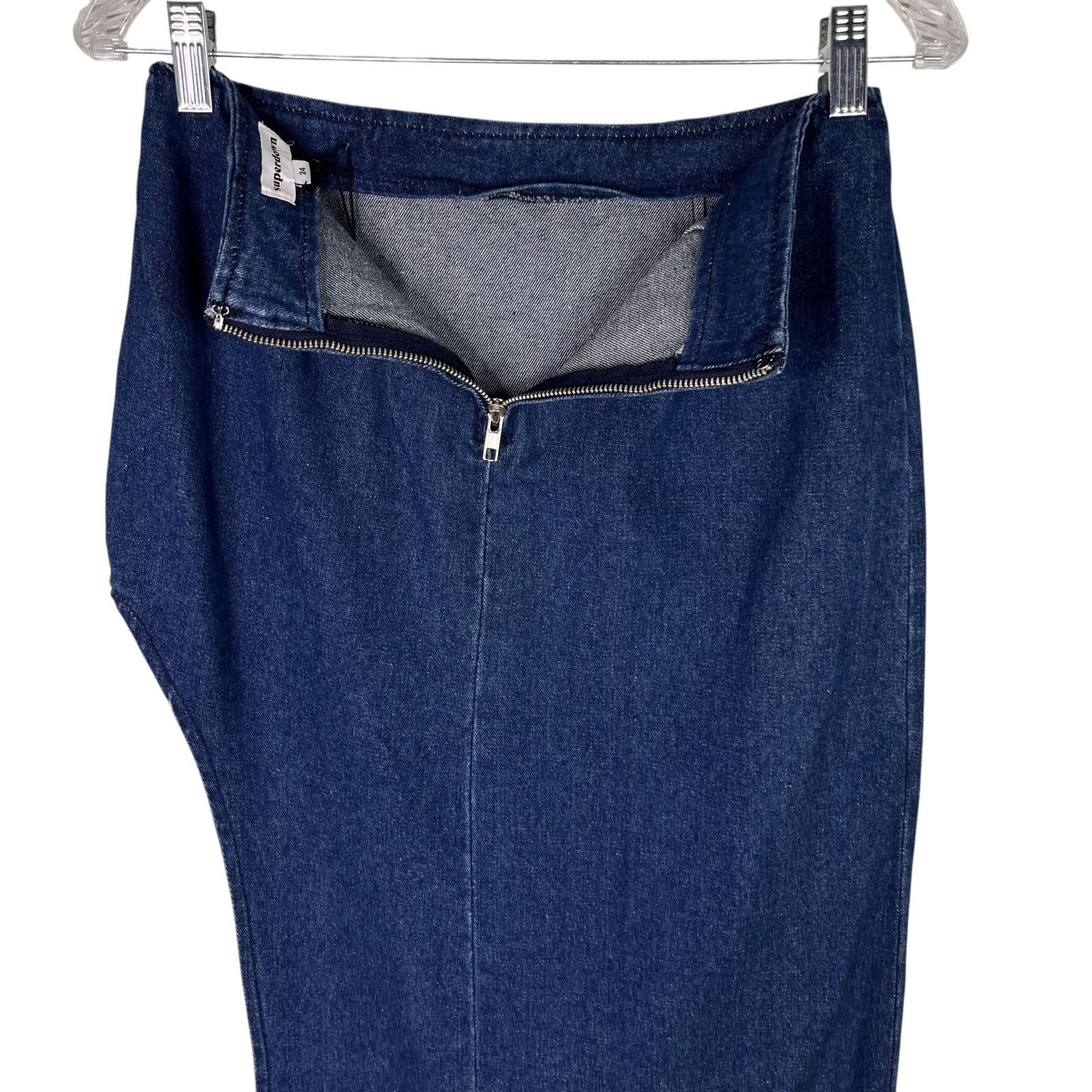 superdown Superdown Tirza Maxi Skirt Denim 24 New Size 24" / US 00 / IT 34 - 8 Thumbnail