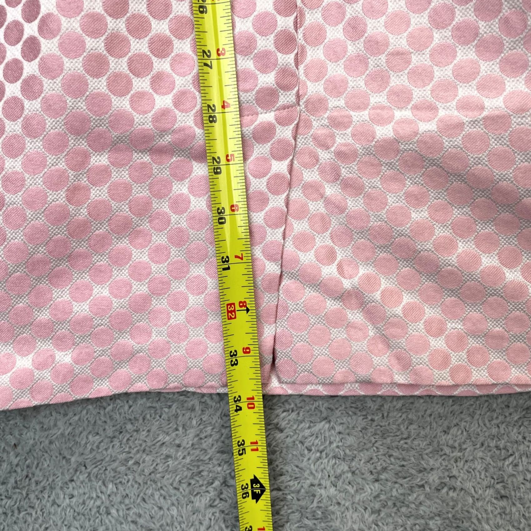 Banana Republic VINTAGE Banana Republic Dress Womens 0 Pink Polka Dot Sleeveless Sheath V Neck Cocktail Size XS / US 0-2 / IT 36-38 - 7 Thumbnail