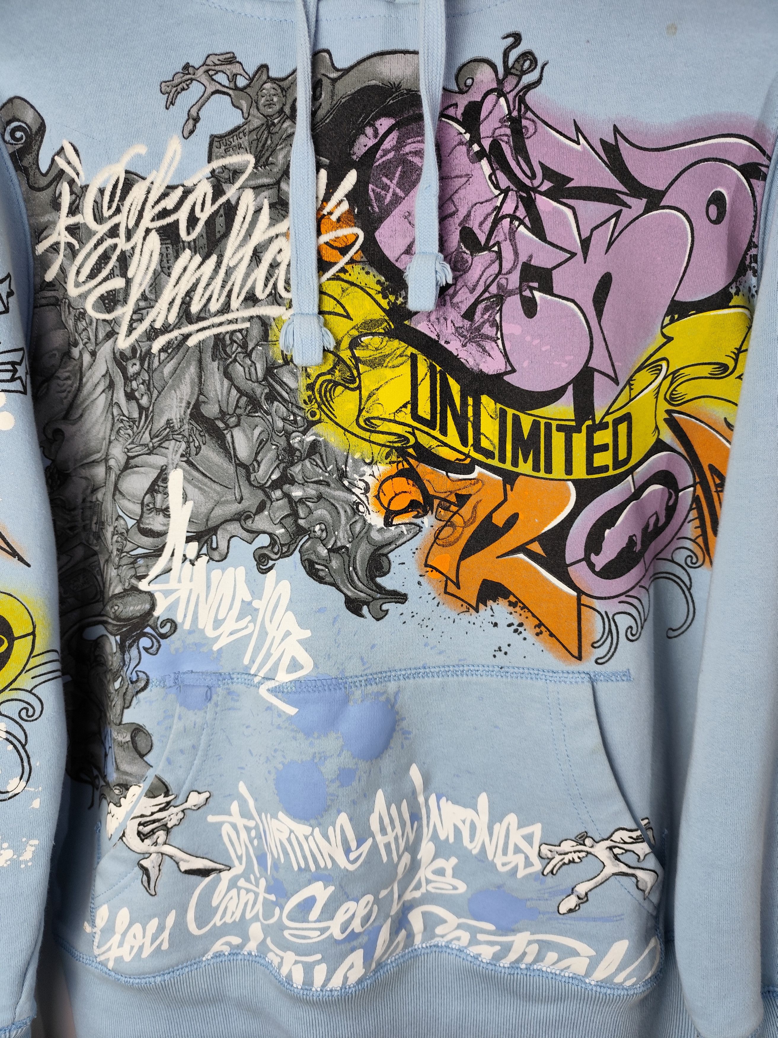 Ecko Unltd. 🦏 Y2k 00s 2000s Ecko Untld Graphitti Sk8 Skating Hoodie Size US S / EU 44-46 / 1 - 3 Thumbnail