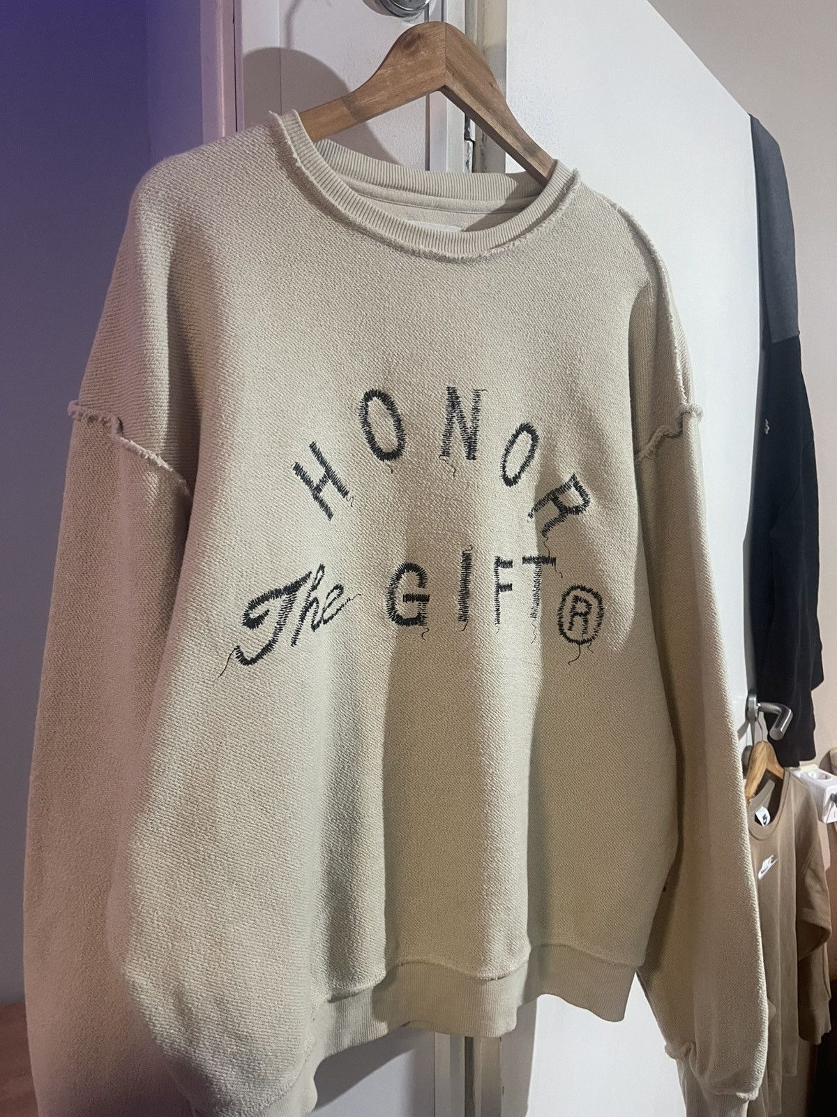 Honor the Gift HONOR THE GIFT WEATHERED CREWNECK SWEATER Size US XL / EU 56 / 4 - 1 Thumbnail