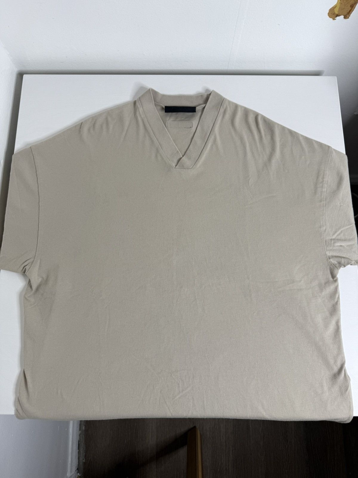 Essentials Essentials Back Logo Tee "Cream" (XL) *PREOWNED* Size US XL / EU 56 / 4 - 3 Thumbnail