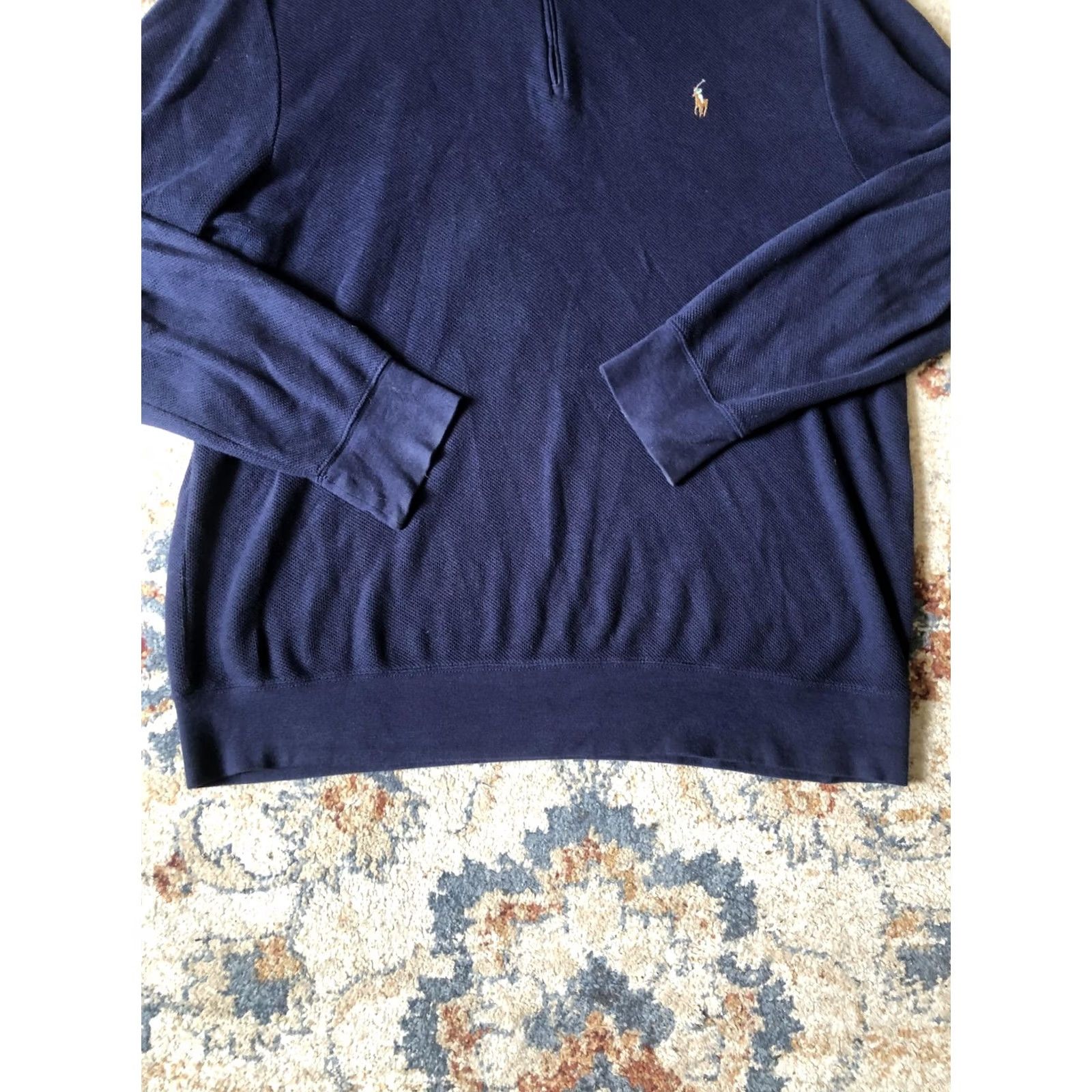 Polo Ralph Lauren VINTAGE Polo Ralph Lauren Sweater Mens XL Quarter Zip Pullover Pony Casual Size US XL / EU 56 / 4 - 5 Thumbnail