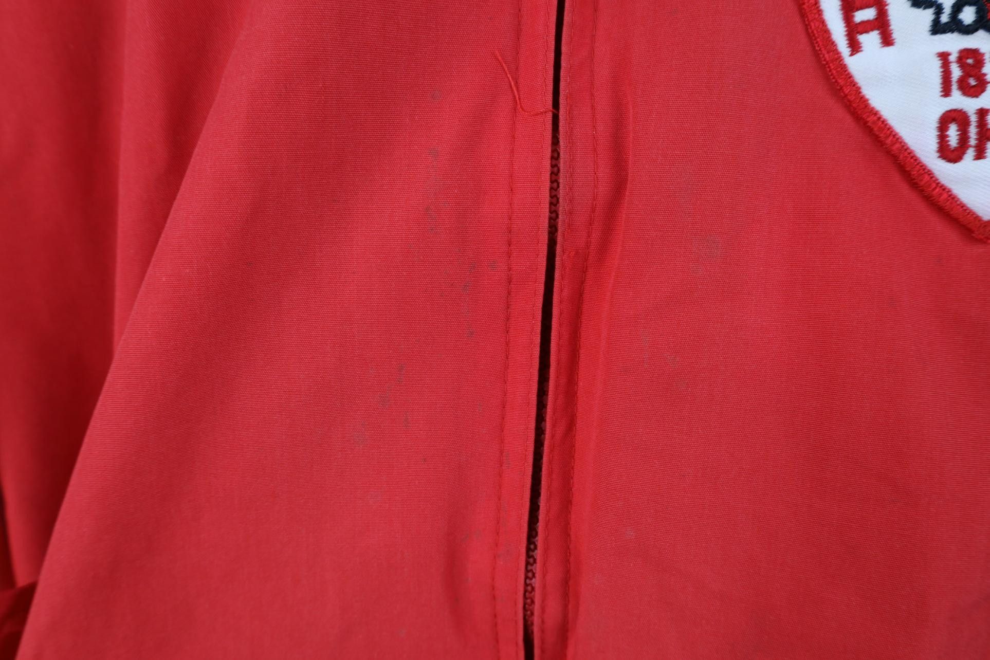 Vintage Vintage 70s 80s Fire Department Cafe Racer Bomber Jacket Red Size US L / EU 52-54 / 3 - 10 Thumbnail