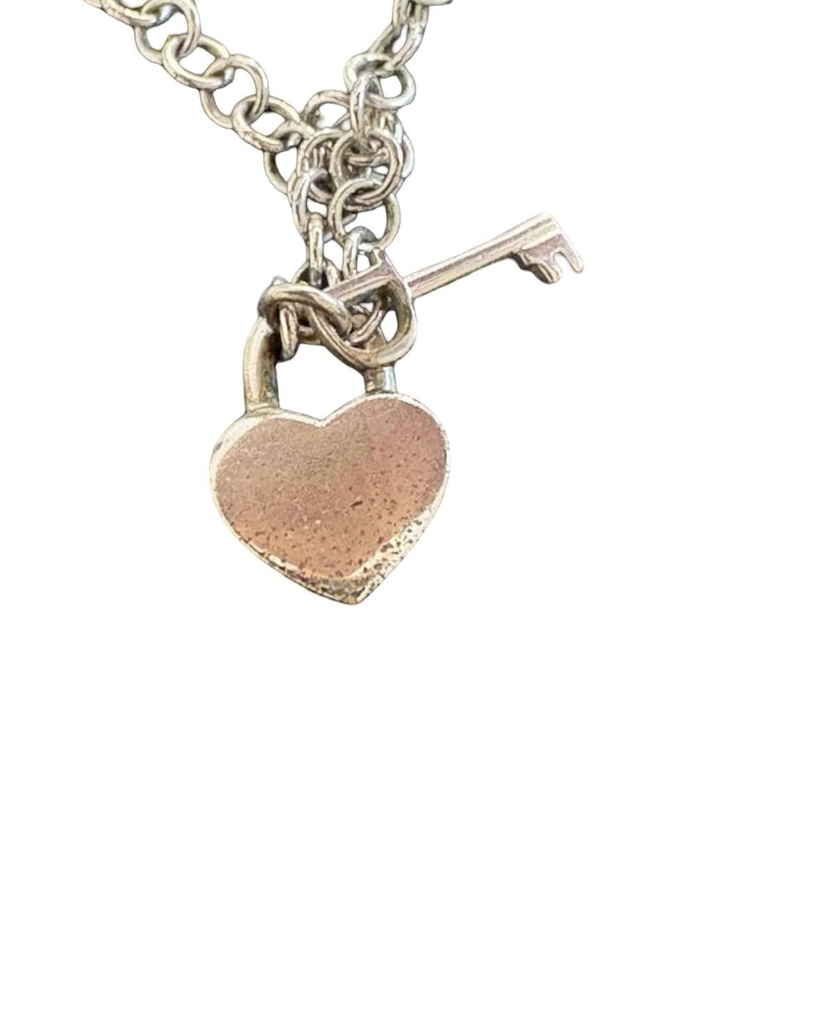 Dior Christian Dior Vintage Heart Padlock & Key Charm Necklace Size ONE SIZE - 10 Thumbnail