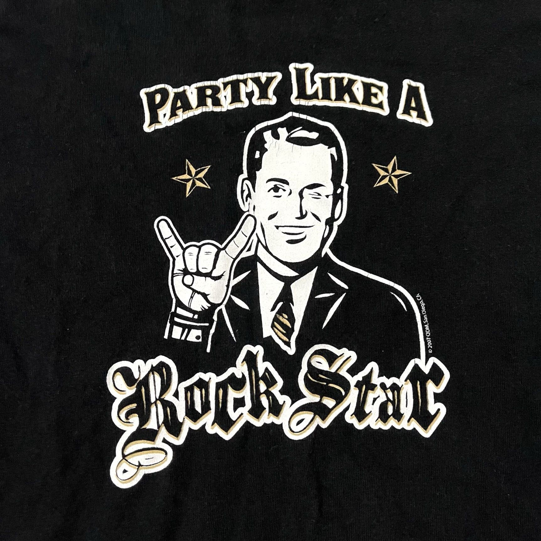 Ikea VINTAGE Alstyle Party Like A Rockstar T-Shirt Men’s Large Black Funny Parody Y2K Rock Music Size US L / EU 52-54 / 3 - 2 Thumbnail