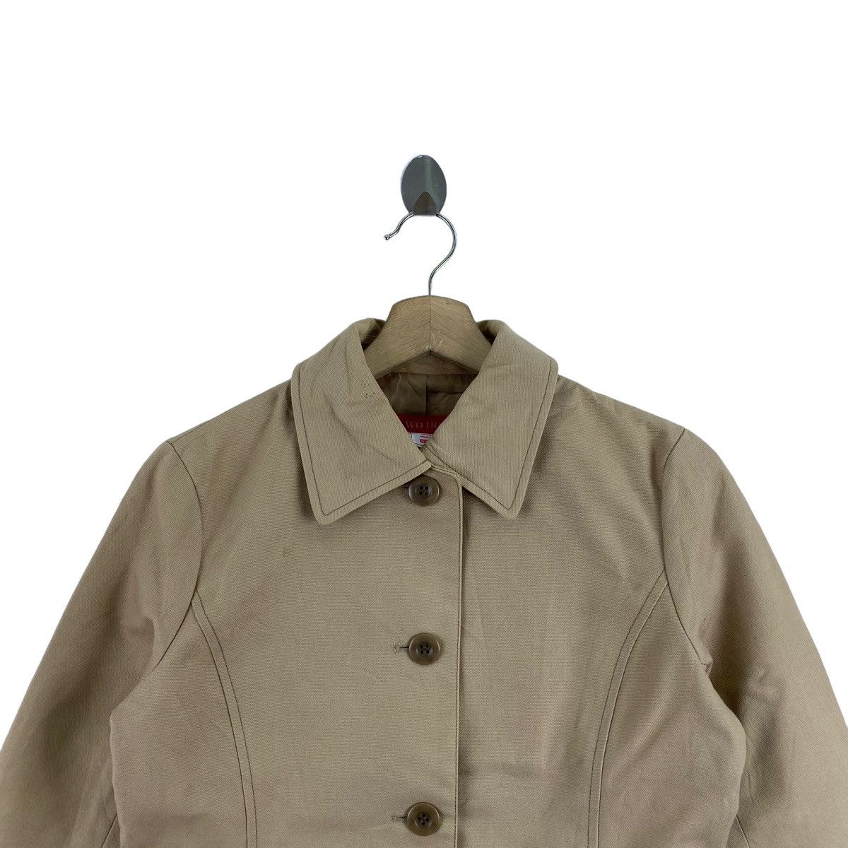 Vintage Vintage WO HOP Plain Brown Button Up Coat Size US S / EU 44-46 / 1 - 2 Thumbnail