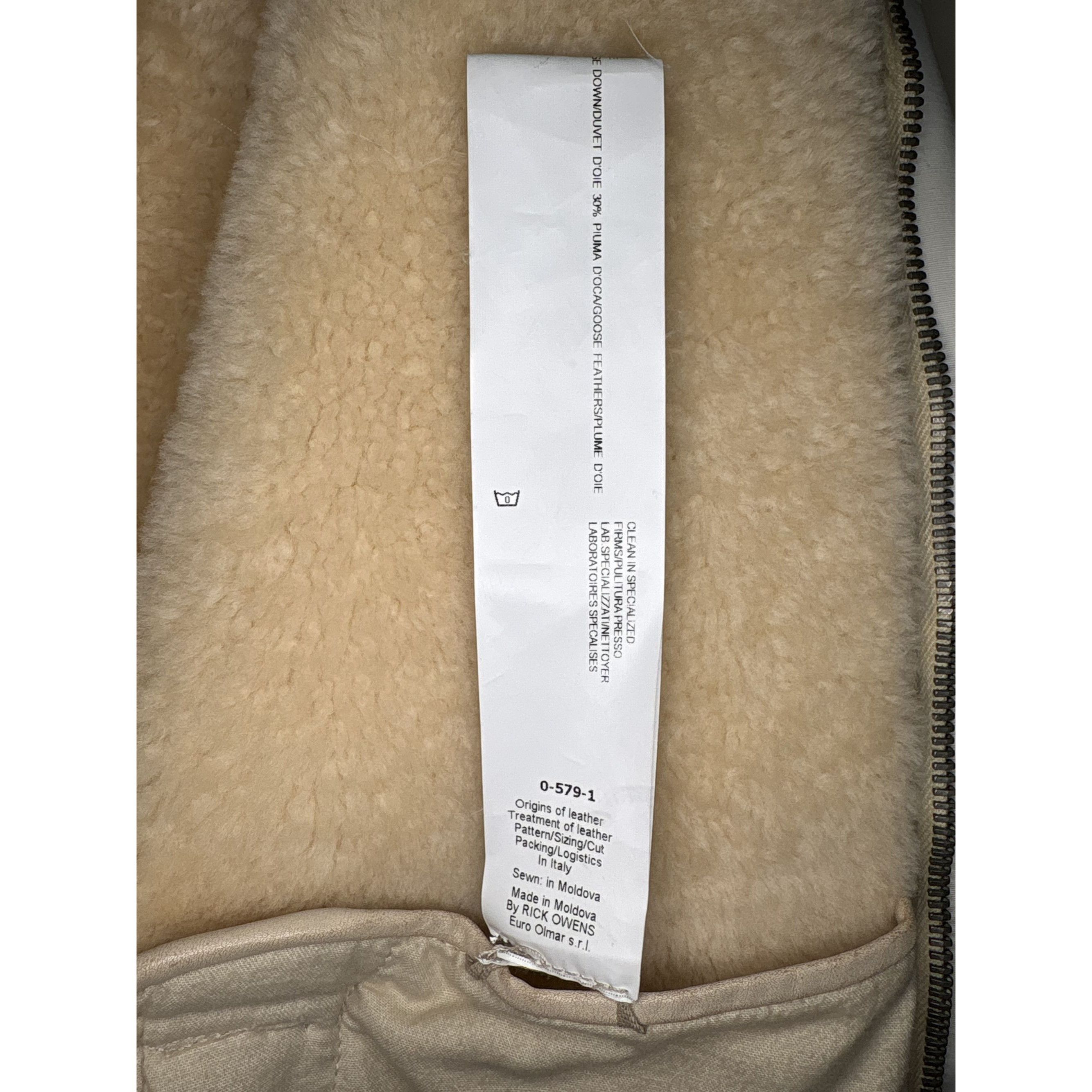 Rick Owens ♚ Rick Owens FW13 Lambskin Down Jacket ♚ Size US L / EU 52-54 / 3 - 12 Thumbnail