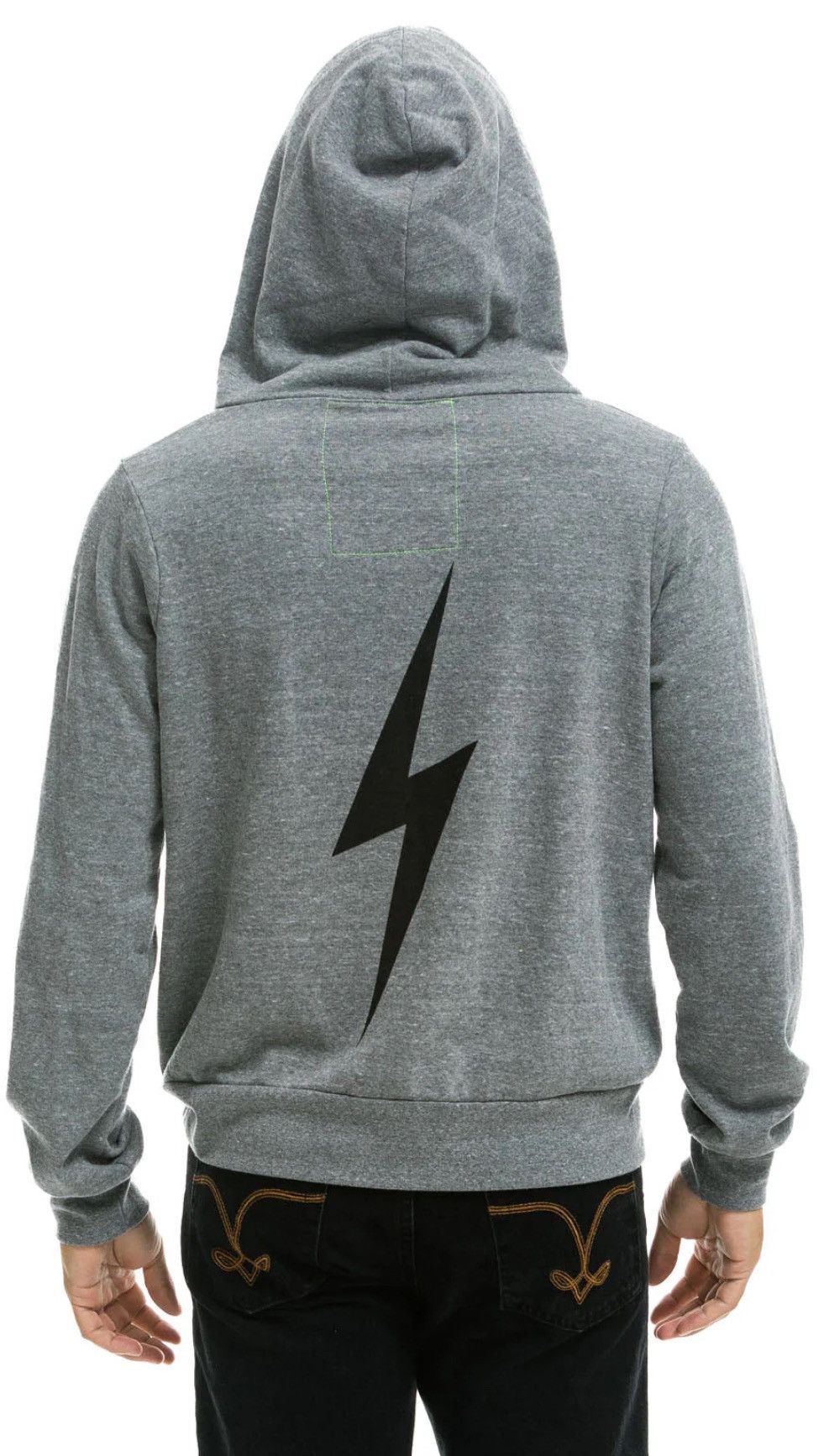 image of Aviator Nation Bolt Hoodie In Heather Grey, Men's (Size 2XL)