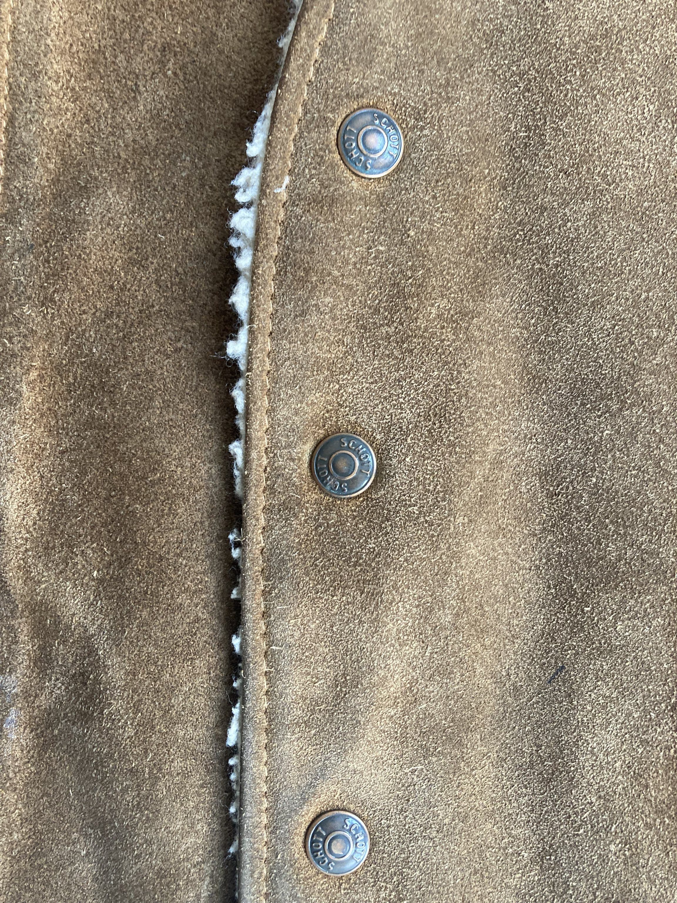 Schott × Vintage Vintage Suede Leather Rancher Vest Size US M / EU 48-50 / 2 - 4 Thumbnail