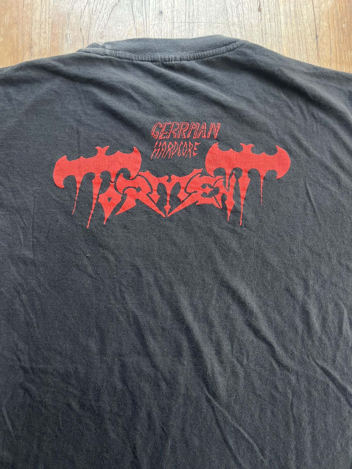 Band Tees × Vintage Vintage TORMENT Das Neue GERRMAN HARDCORE 1989’s T-shirt Size US L / EU 52-54 / 3 - 8 Thumbnail
