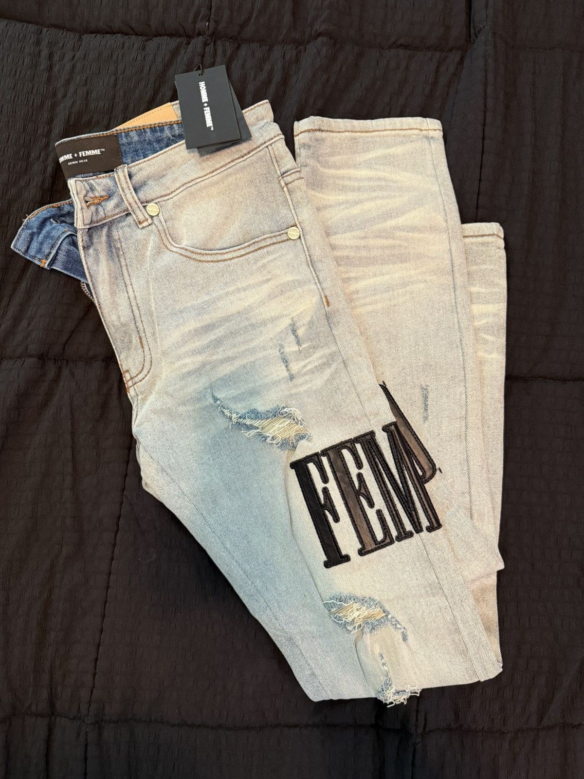 Homme + Femme La Homme femme sz 28 jeans Size US 28 / EU 44 - 2 Thumbnail