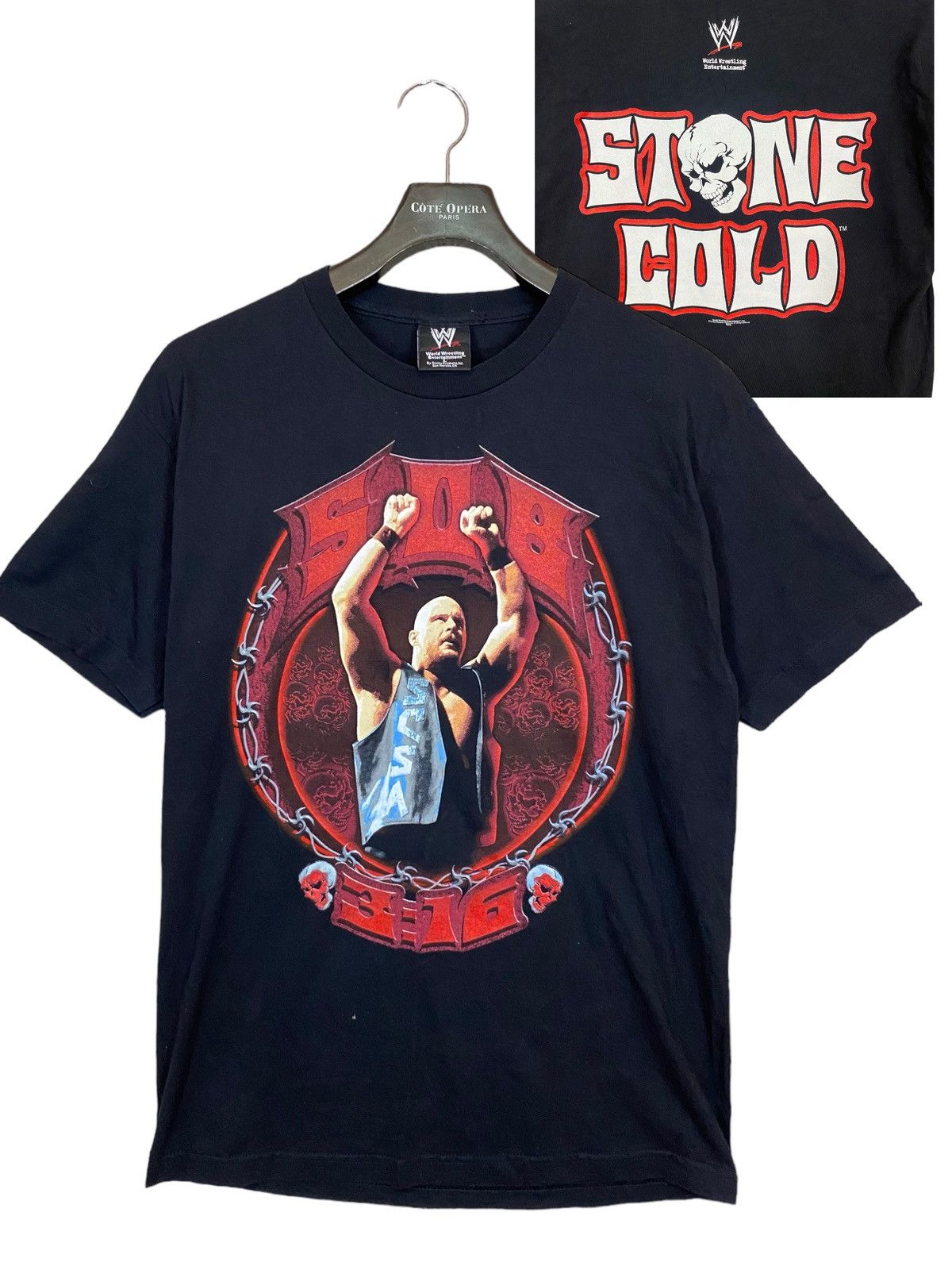 WWE ‼️RARE 2003 WWE SMACK DOWN STONE COLD CONDITION LIKE NEW‼️ Size US M / EU 48-50 / 2 - 1 Thumbnail