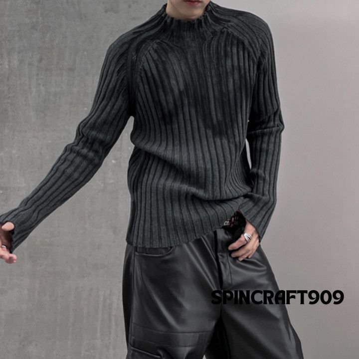 Other Graphic y2k Style Turtleneck Knit Sweater Size US L / EU 52-54 / 3 - 4 Thumbnail
