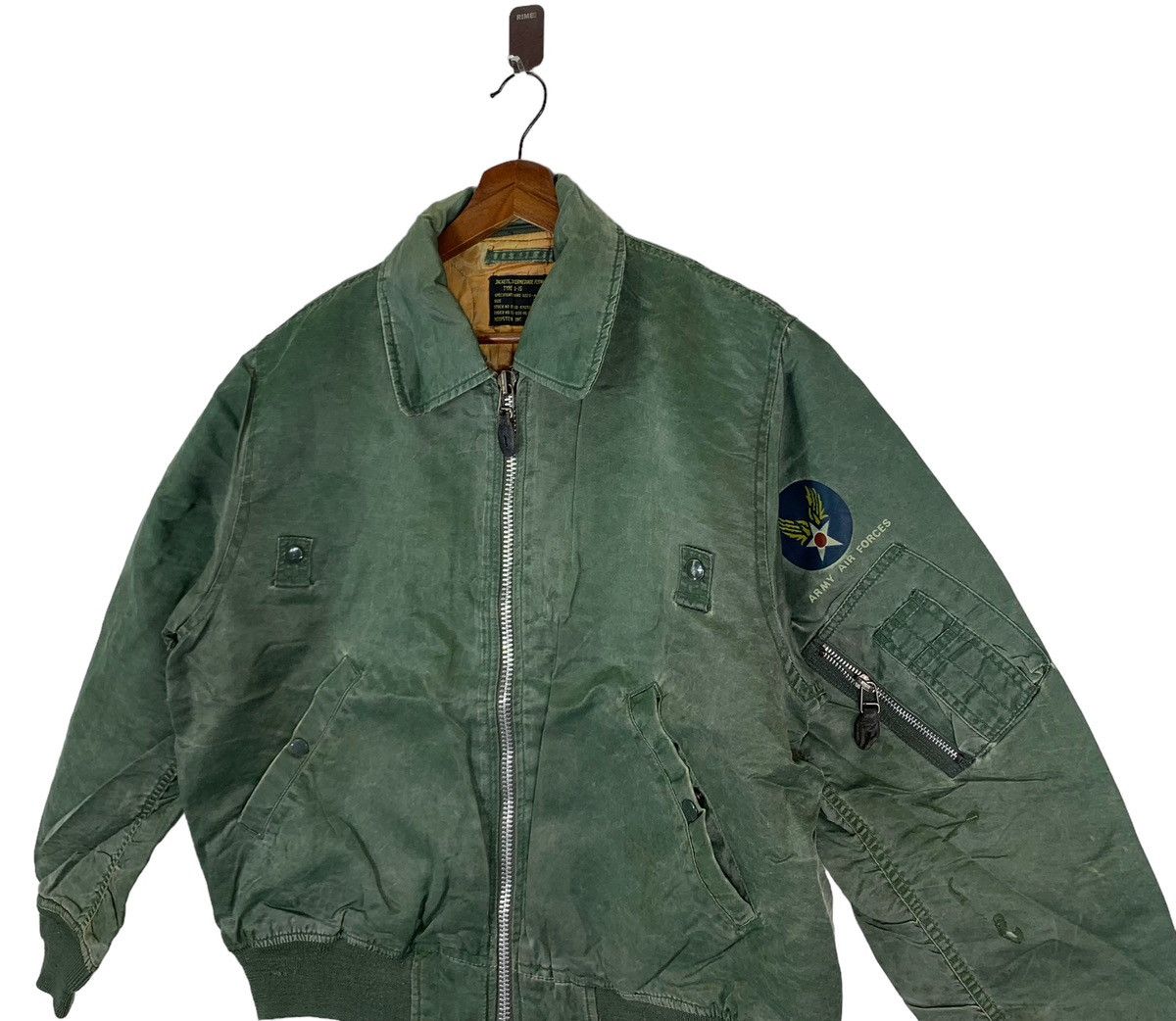 Alpha Industries VINTAGE HOUSTON B-15 BOMBER ZIPPER JACKET Size US M / EU 48-50 / 2 - 2 Thumbnail