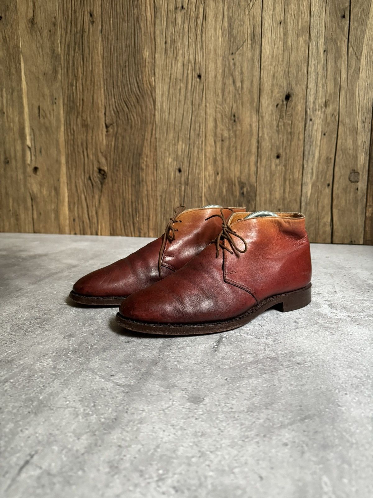 Crockett & Jones Crockett & Jones Chiltern Burgundy Lace Up Boots Size US 8.5 / EU 41-42 - 3 Thumbnail