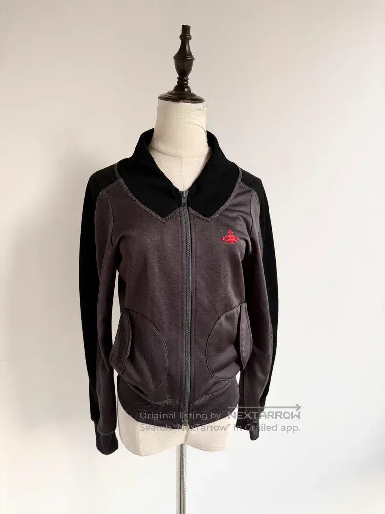 Vivienne Westwood Vivienne Westwood Vintage Grey and Black Saturn Hoodie Size M / US 6-8 / IT 42-44 - 1 Thumbnail