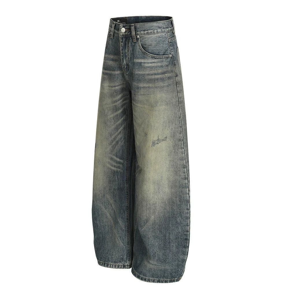 Vintage Men's loose vintage washed distressed scimitar jeans Size US 32 / EU 48 - 2 Thumbnail