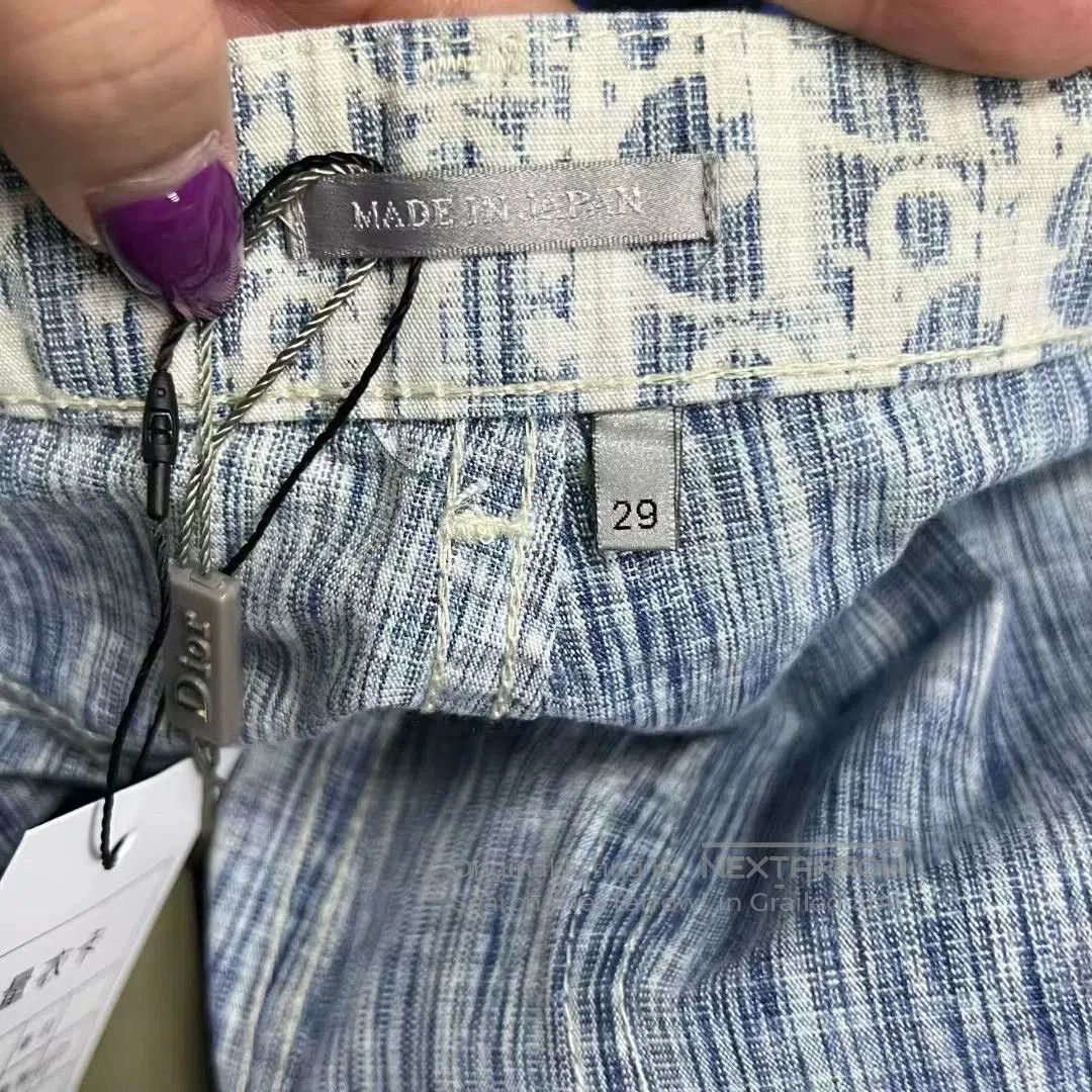 Dior dior blue printed slim-fit jeans. Size US 29 - 2 Thumbnail