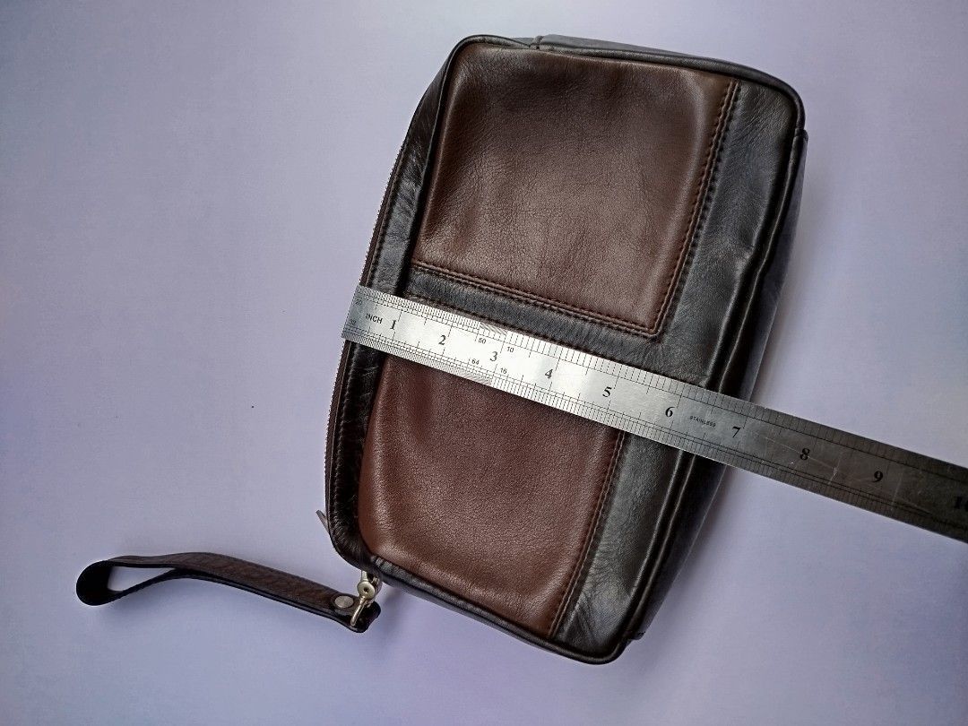 Lanvin Lanvin Collection Two-Tone Leather Clutch/Wristlet. Size ONE SIZE - 8 Thumbnail